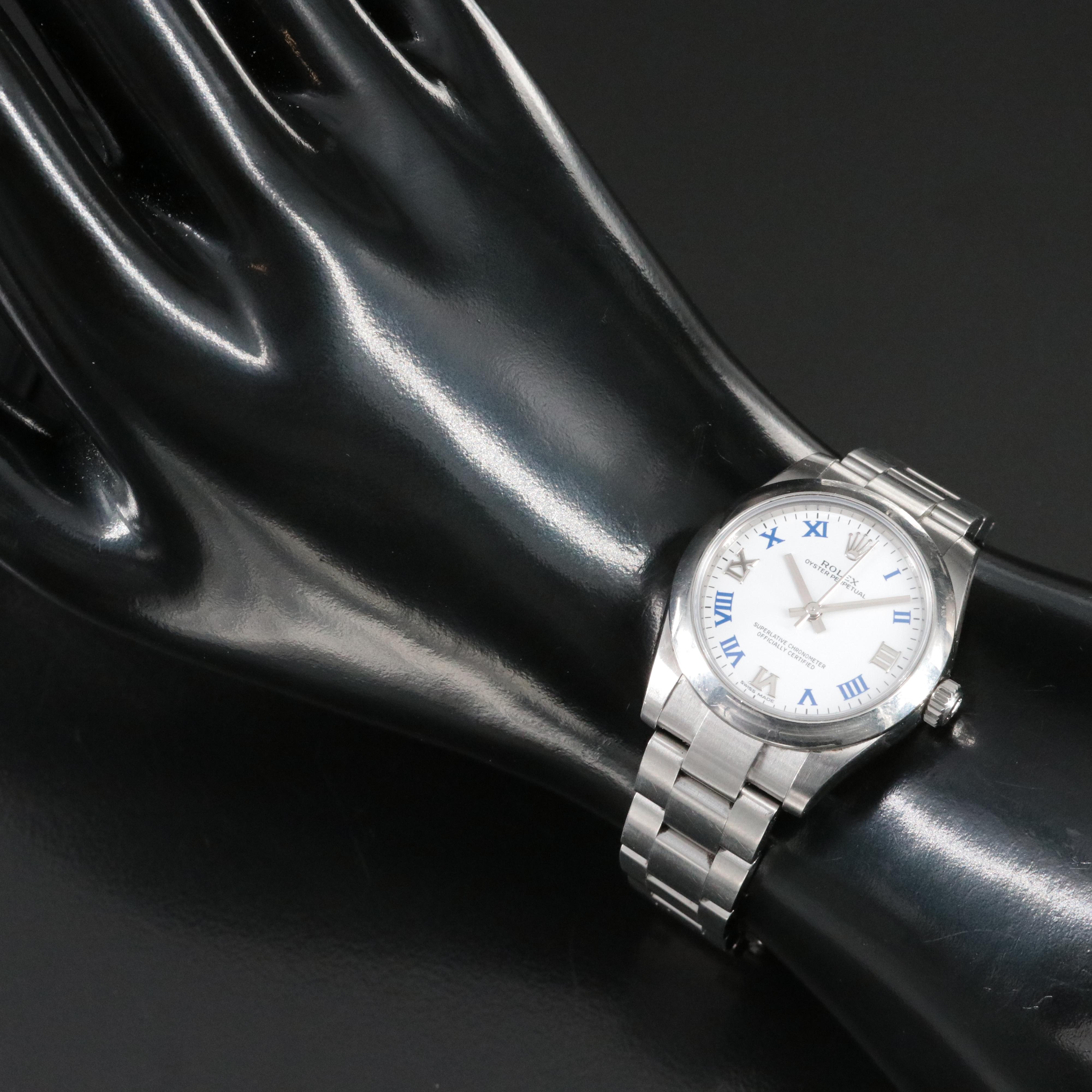 Rolex Stainless Steel Oyster Perpetual Model 177200 31mm Watch