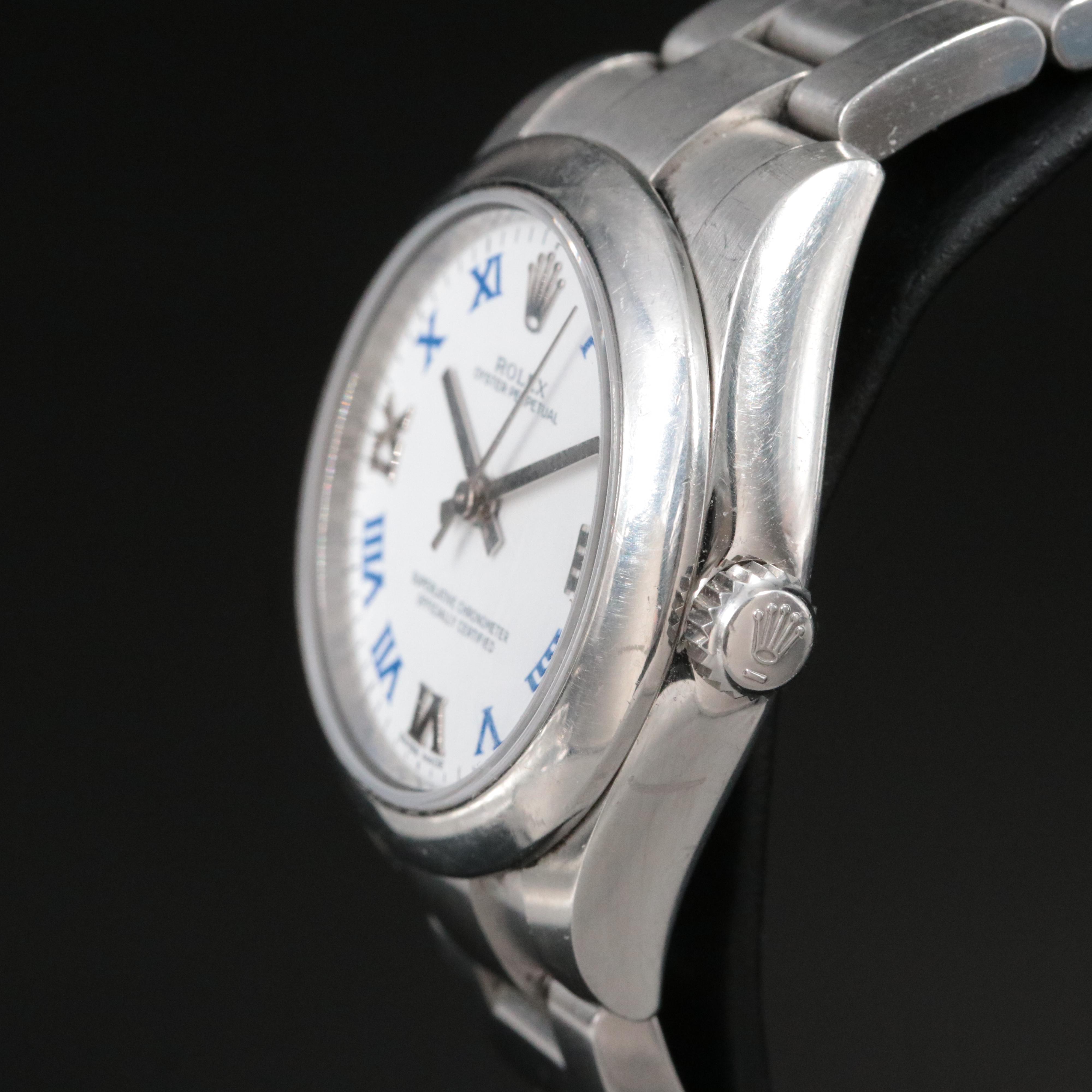 Rolex Stainless Steel Oyster Perpetual Model 177200 31mm Watch