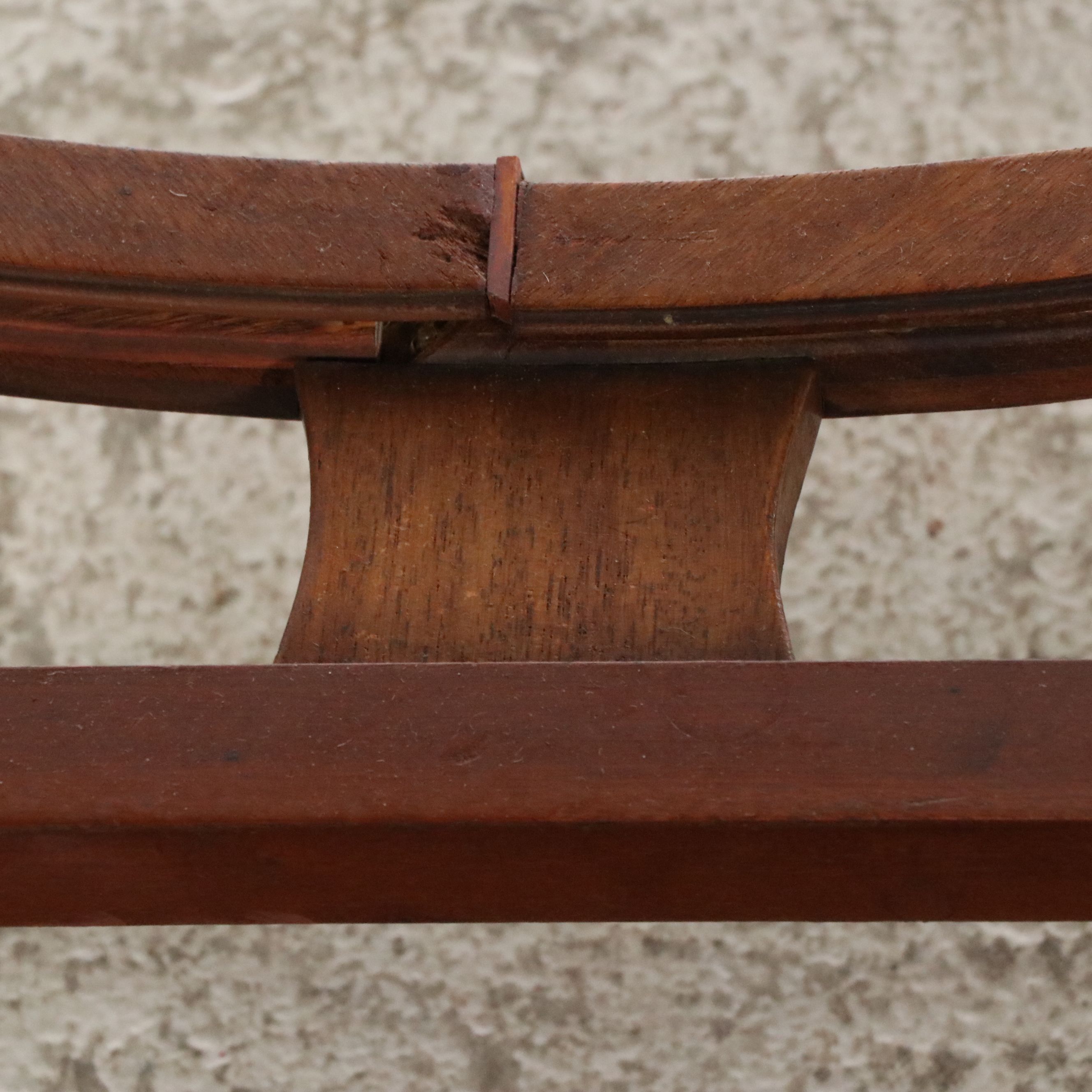 J. Groschkus Mahogany Dressing Table and Chair w/ MOP, Ebony, Satinwood Inlays