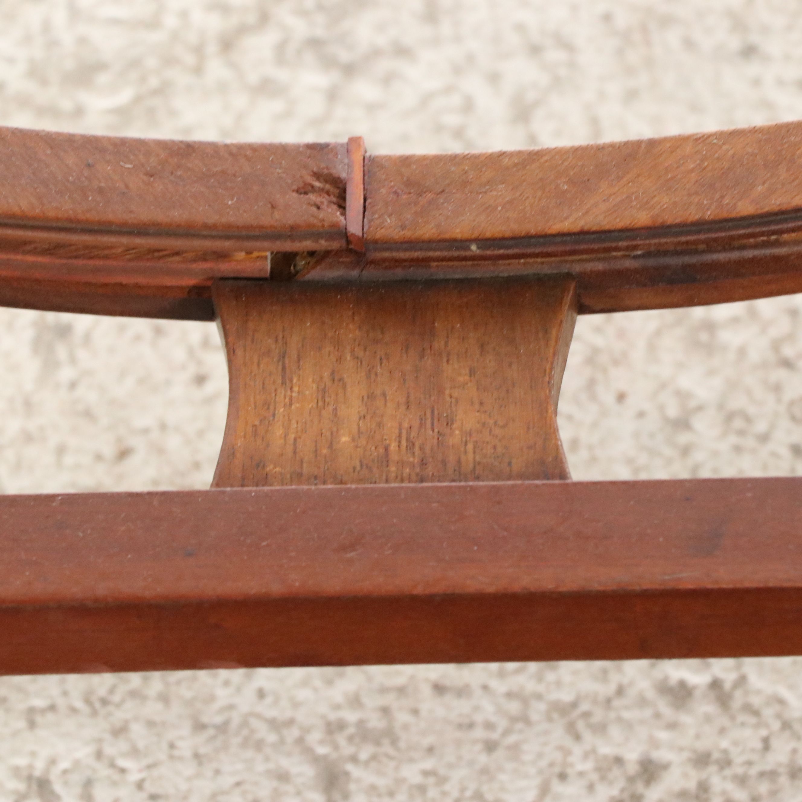 J. Groschkus Mahogany Dressing Table and Chair w/ MOP, Ebony, Satinwood Inlays