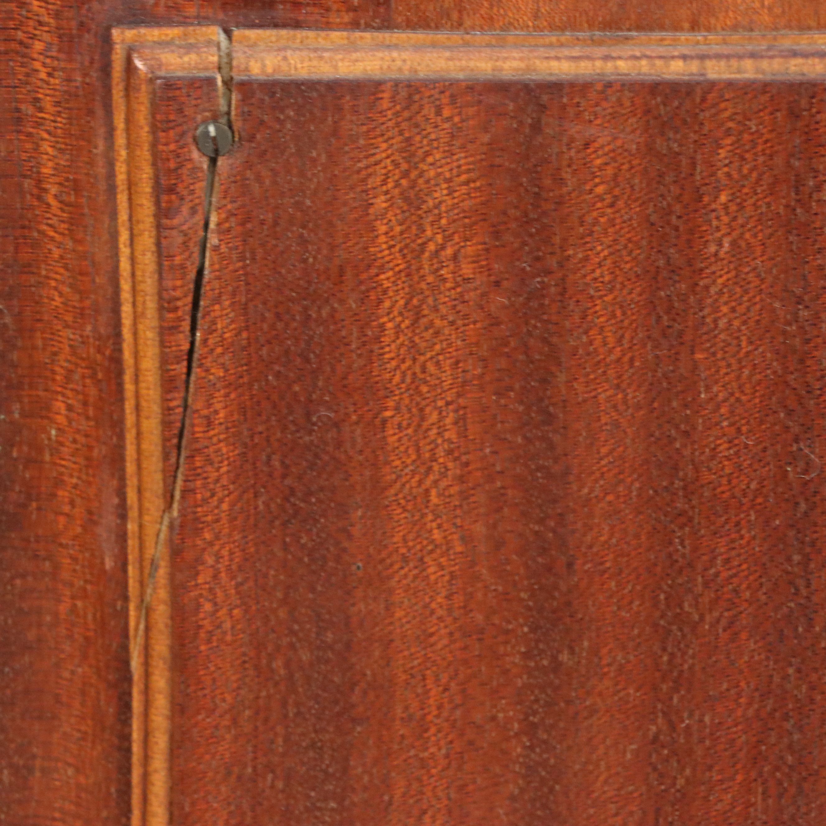 J. Groschkus Mahogany Dressing Table and Chair w/ MOP, Ebony, Satinwood Inlays