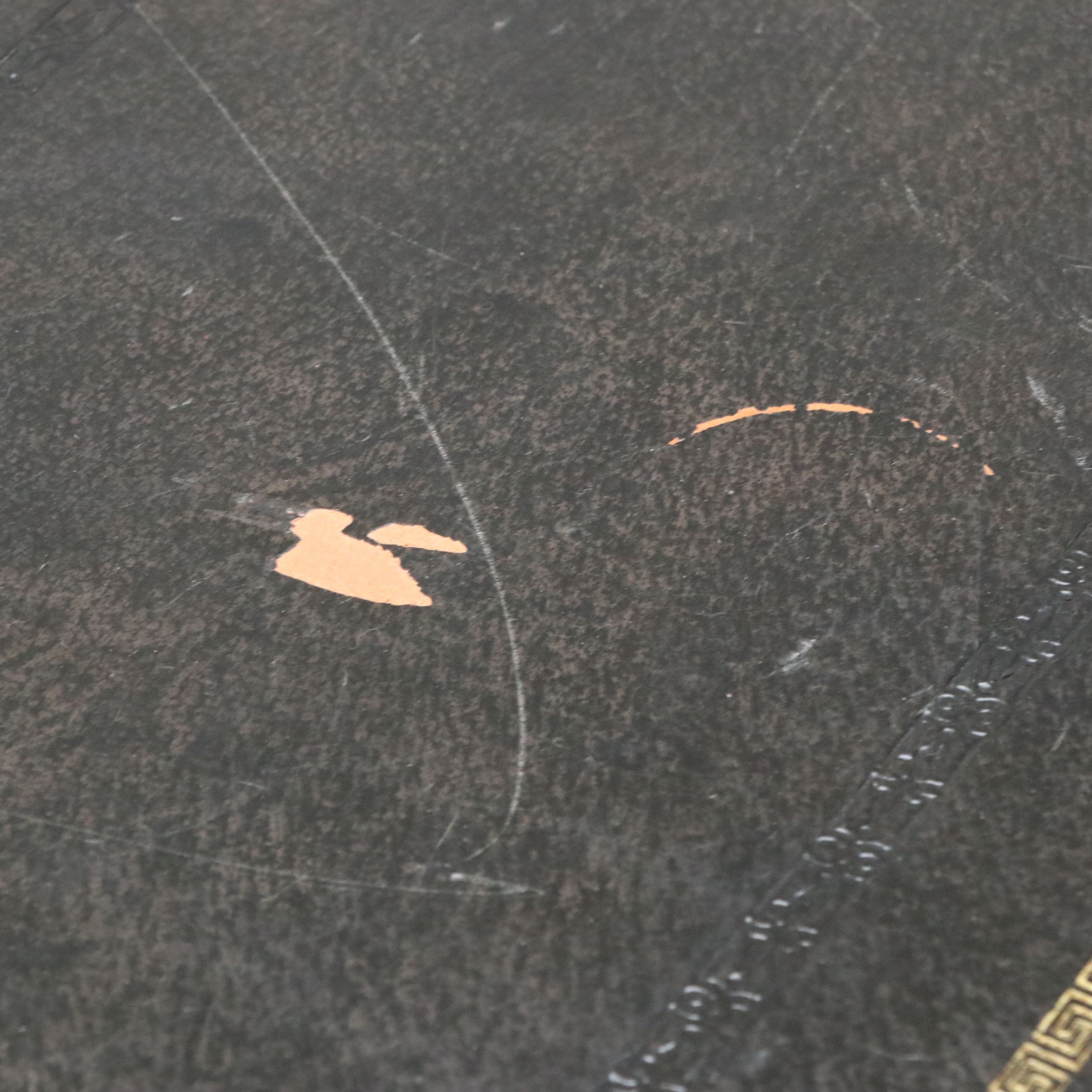 Regency Style Leather Top Mahogany Games Table, Late 20th Century