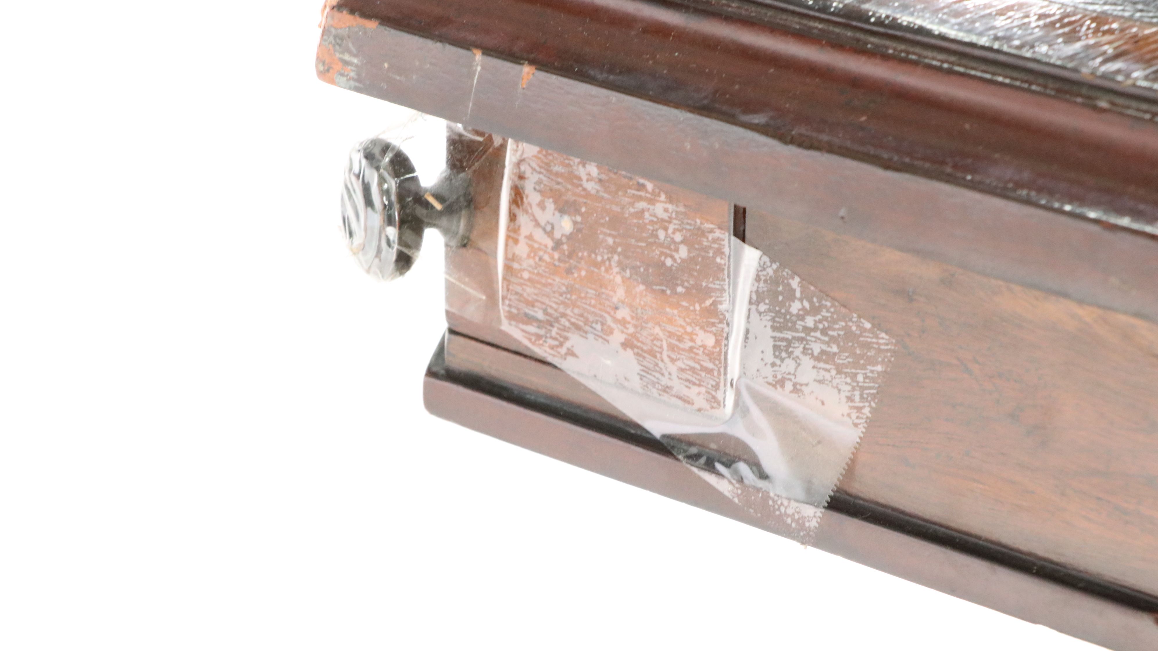 Regency Style Leather Top Mahogany Games Table, Late 20th Century