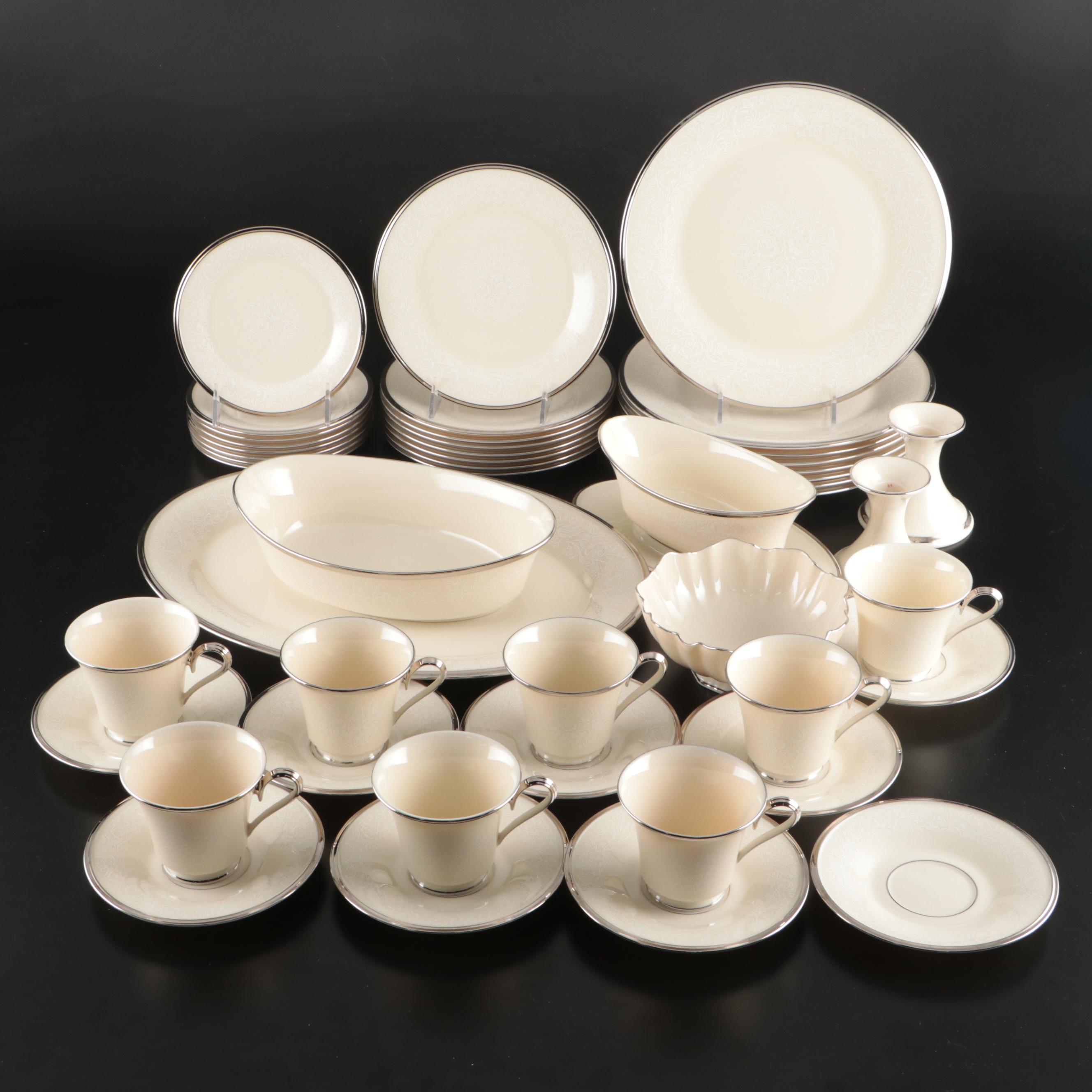 Lenox Porcelain "Moonspun" Dinnerware and Serving Pieces, 1968–1995