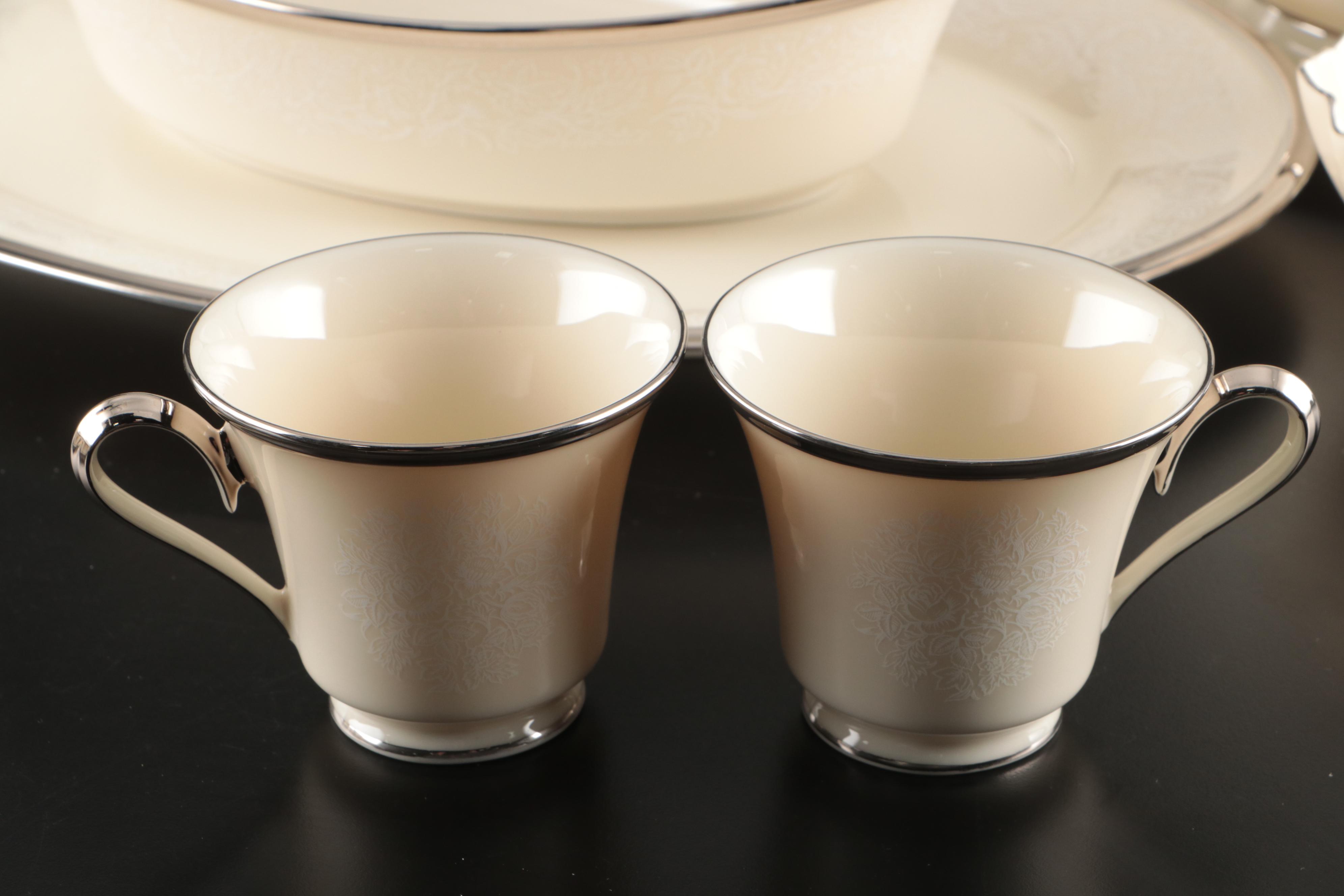 Lenox Porcelain "Moonspun" Dinnerware and Serving Pieces, 1968–1995