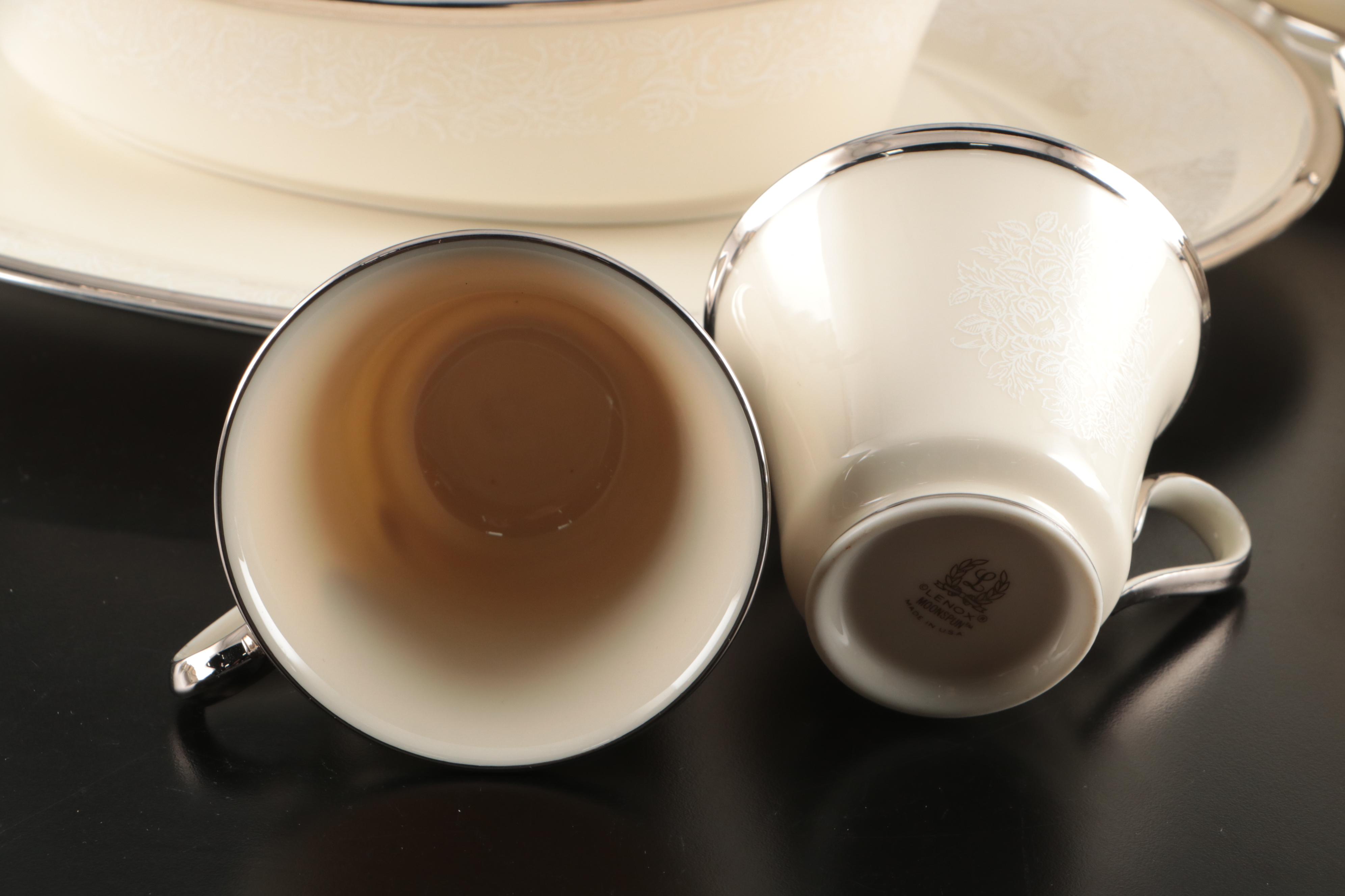 Lenox Porcelain "Moonspun" Dinnerware and Serving Pieces, 1968–1995