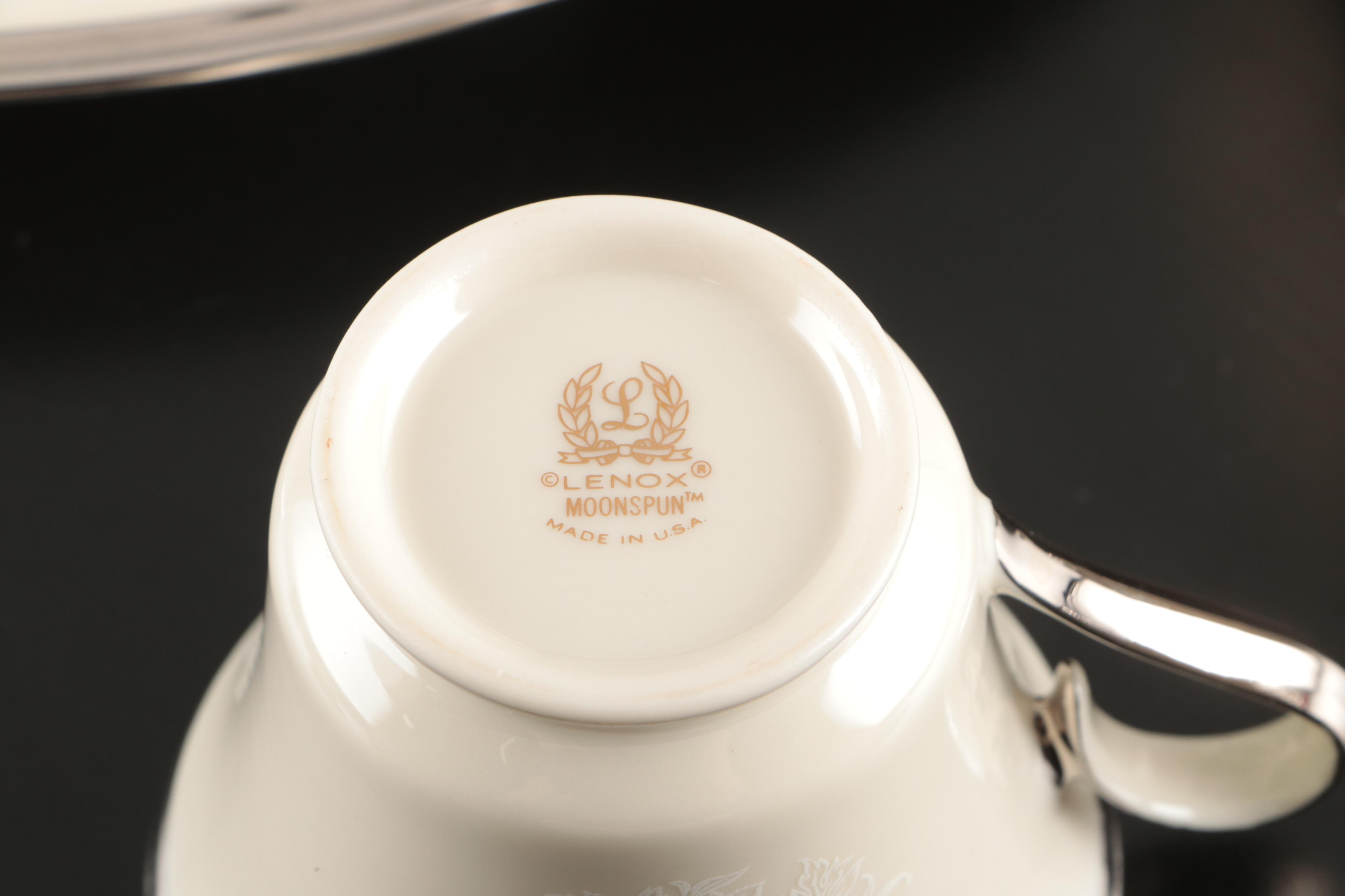 Lenox Porcelain "Moonspun" Dinnerware and Serving Pieces, 1968–1995