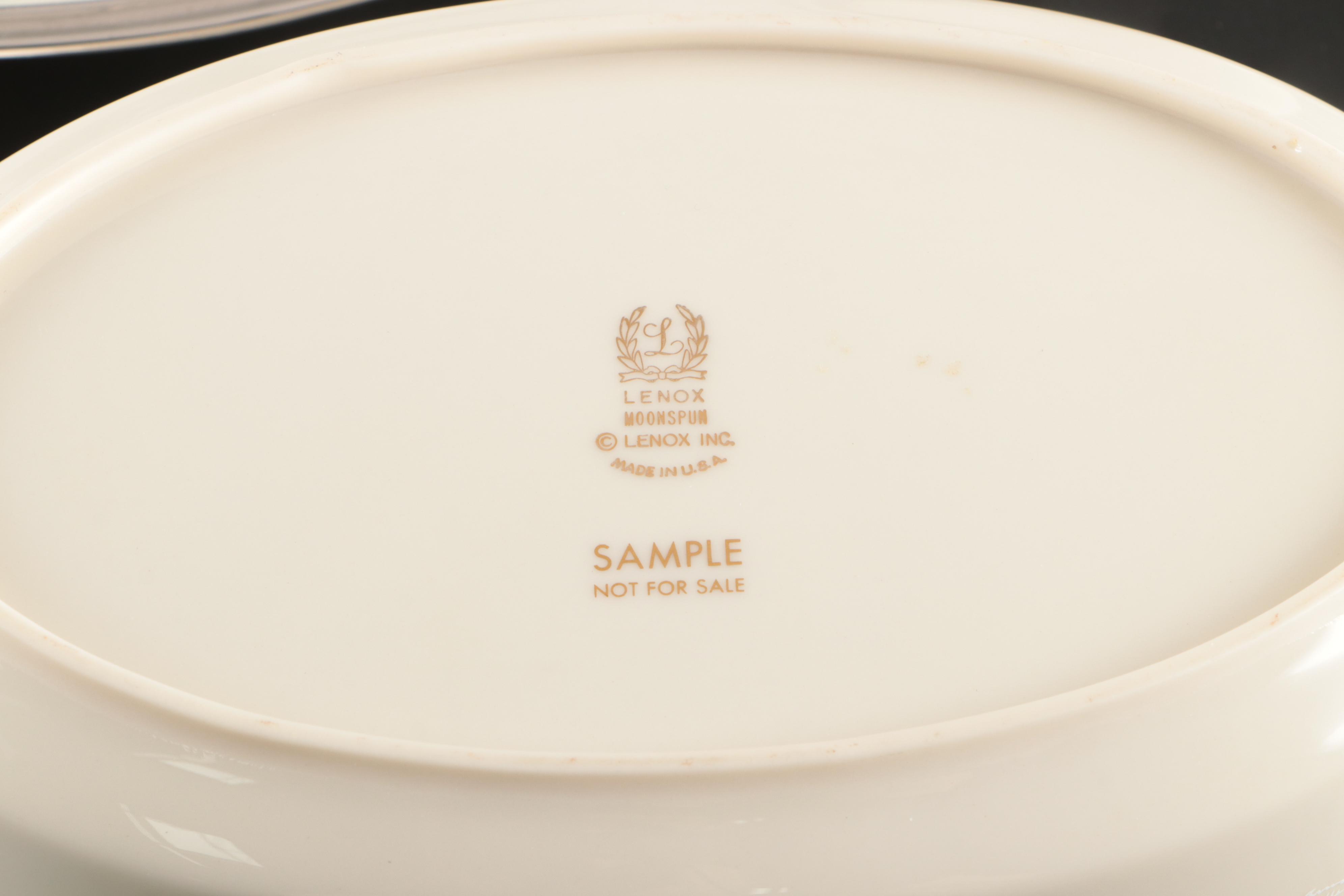 Lenox Porcelain "Moonspun" Dinnerware and Serving Pieces, 1968–1995