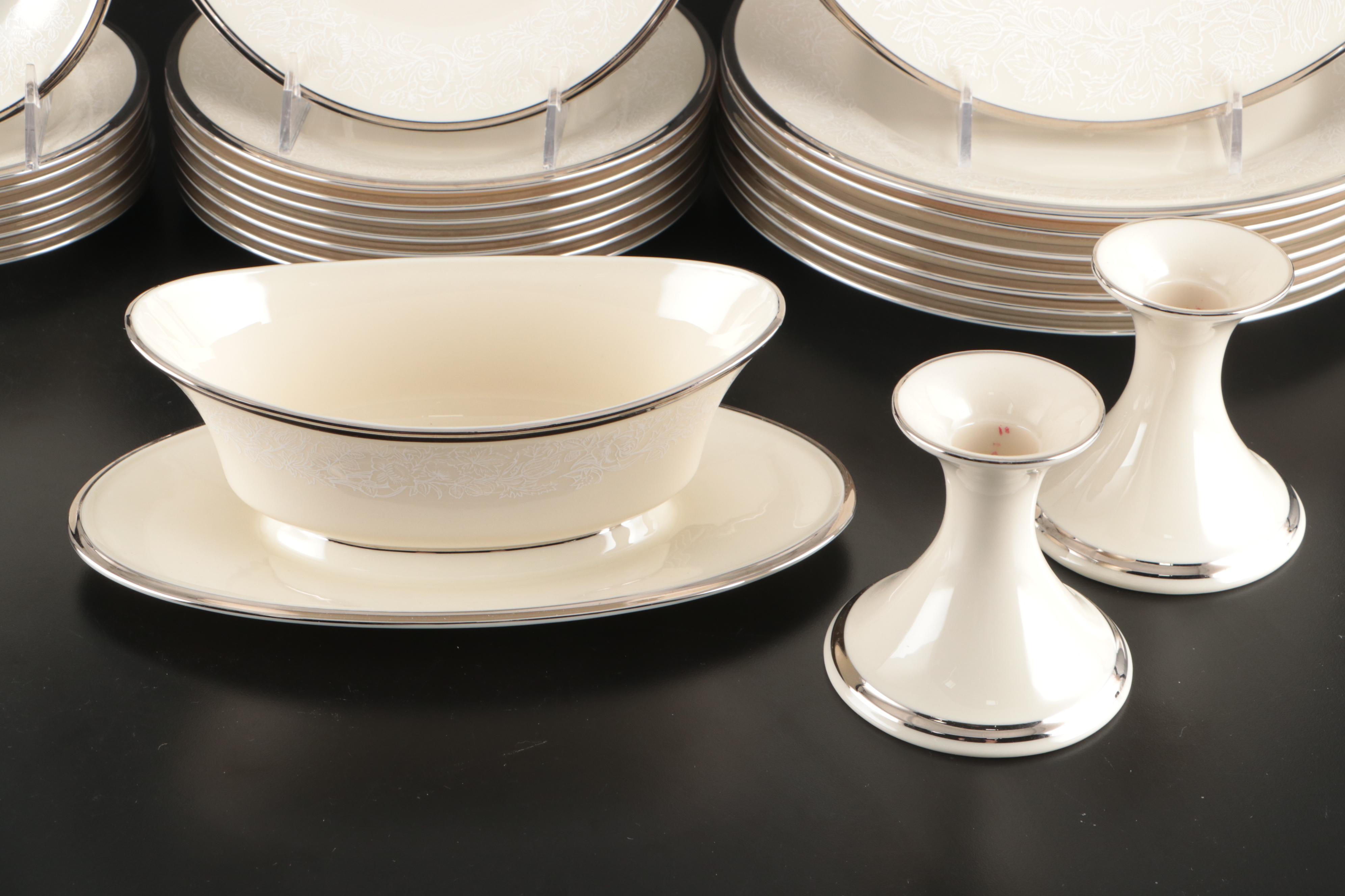 Lenox Porcelain "Moonspun" Dinnerware and Serving Pieces, 1968–1995
