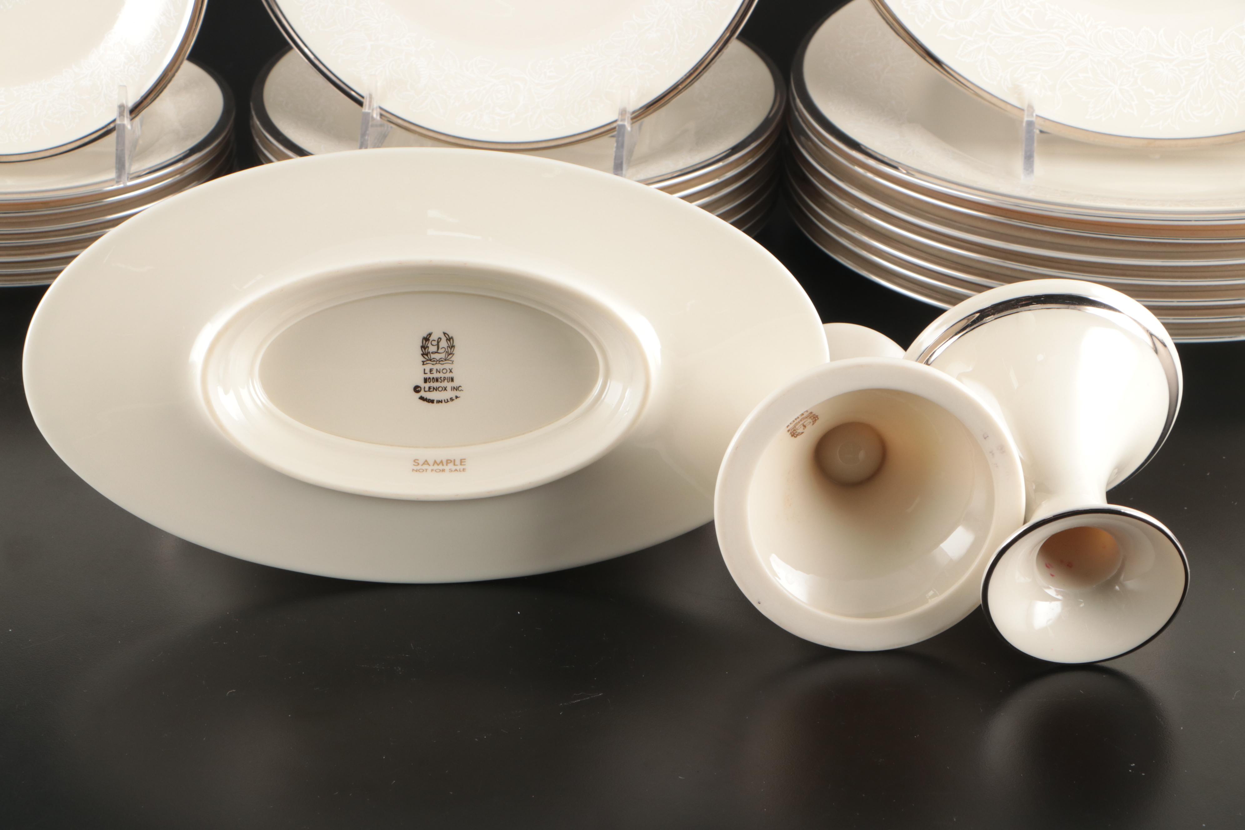Lenox Porcelain "Moonspun" Dinnerware and Serving Pieces, 1968–1995