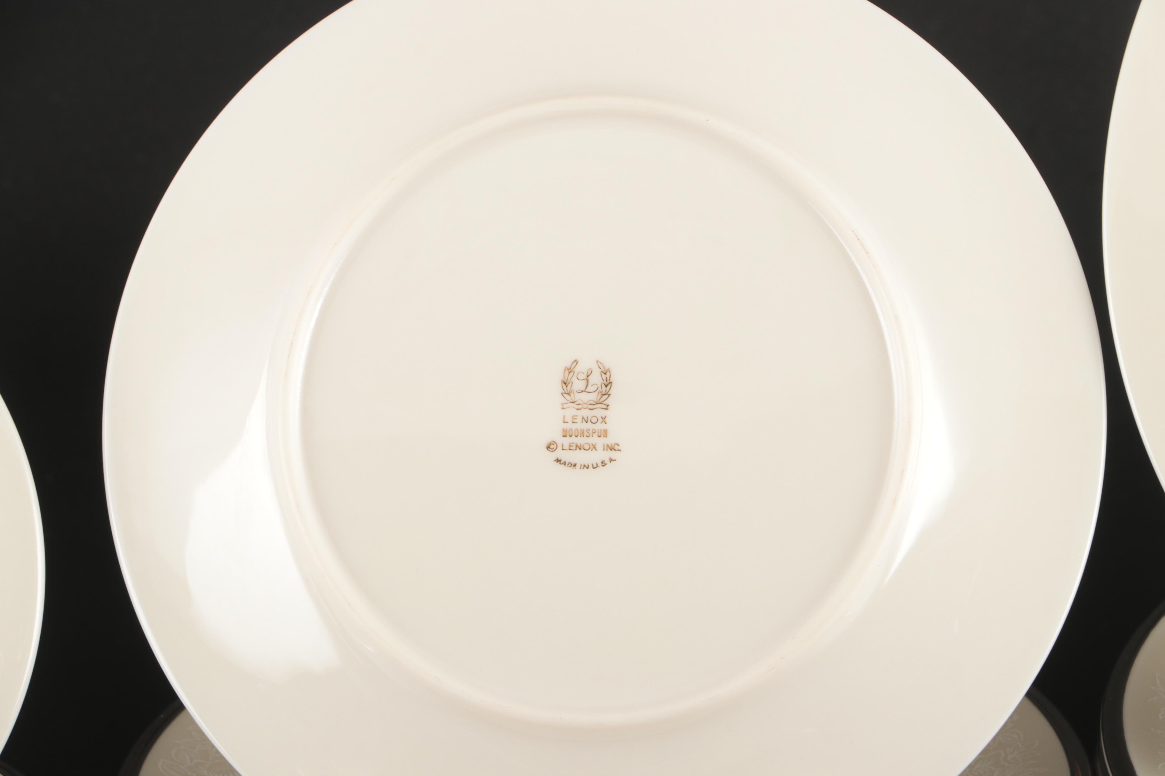 Lenox Porcelain "Moonspun" Dinnerware and Serving Pieces, 1968–1995