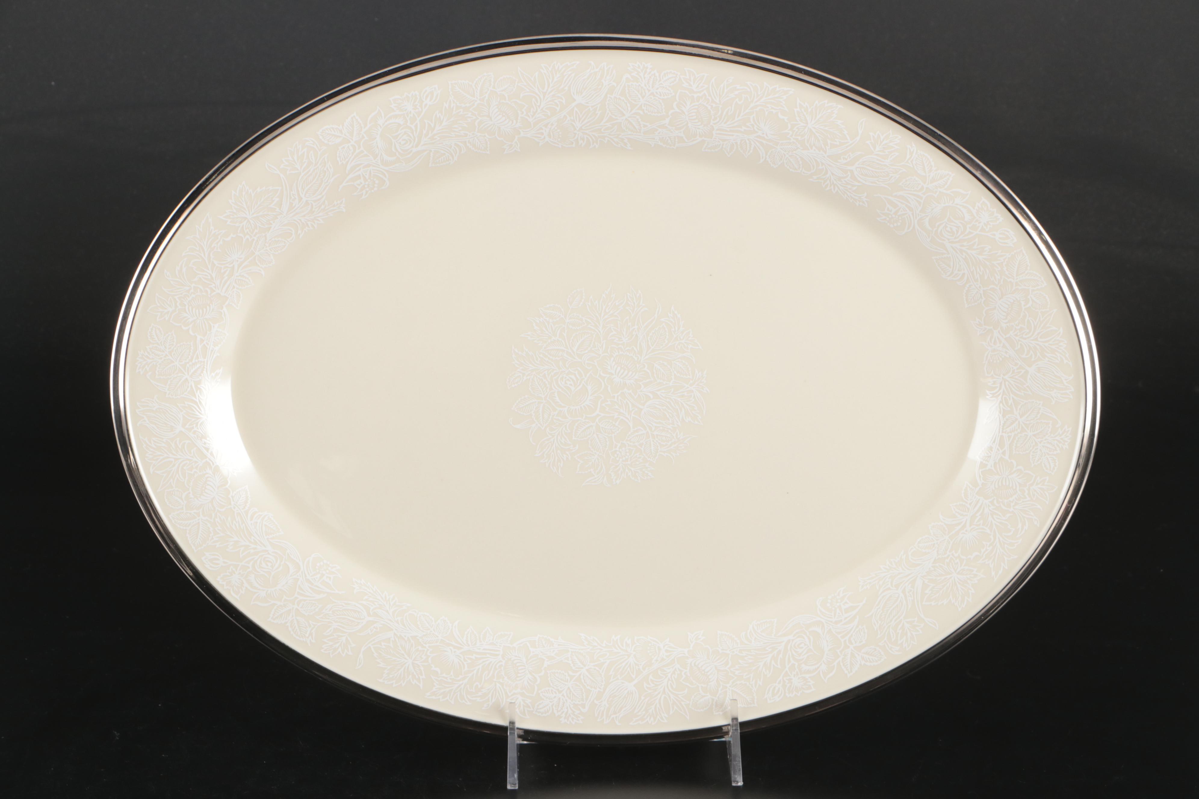 Lenox Porcelain "Moonspun" Dinnerware and Serving Pieces, 1968–1995