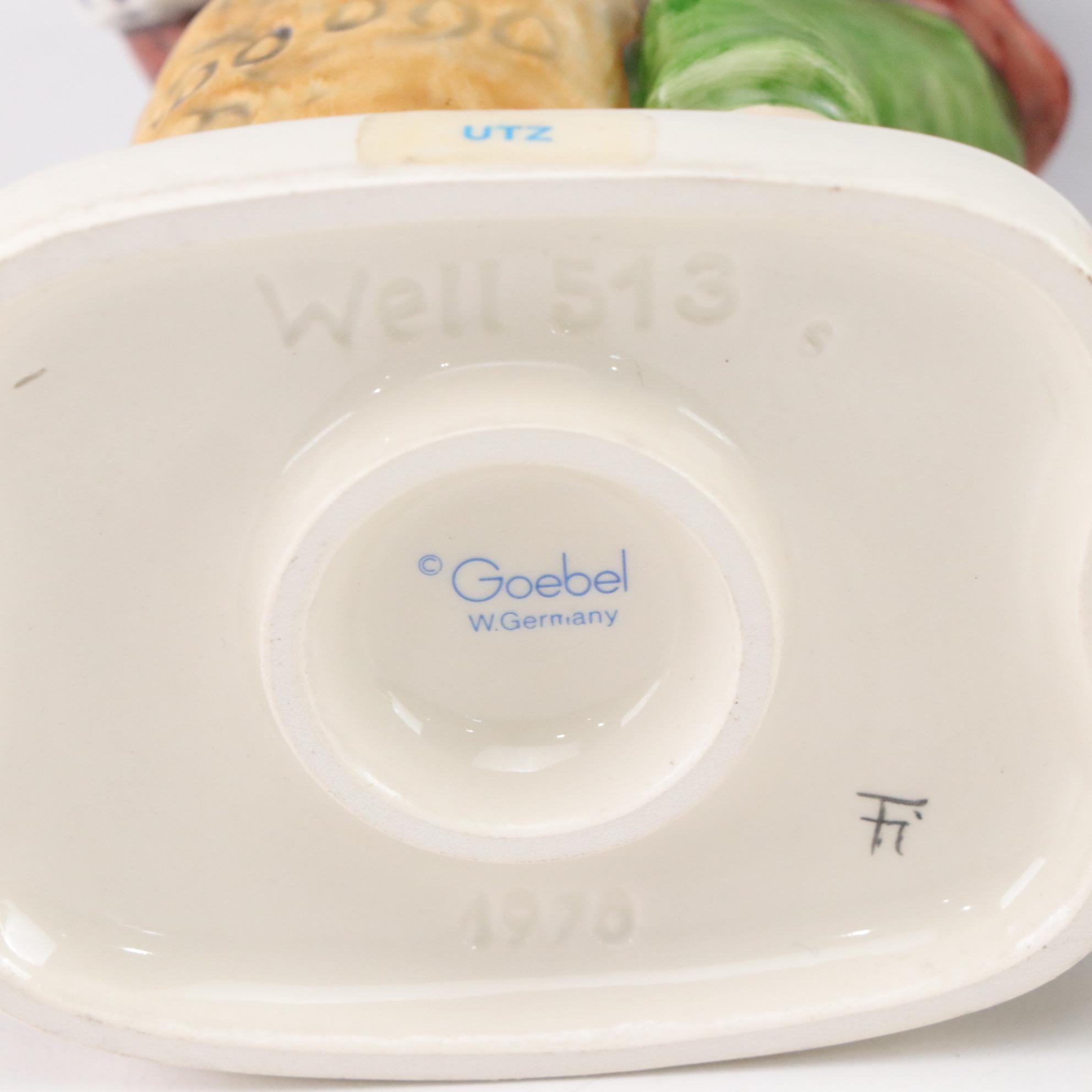 Goebel Porcelain "Co-Boy" Gnome Figurines Including "Utz" and "Fritz", 1970-80s