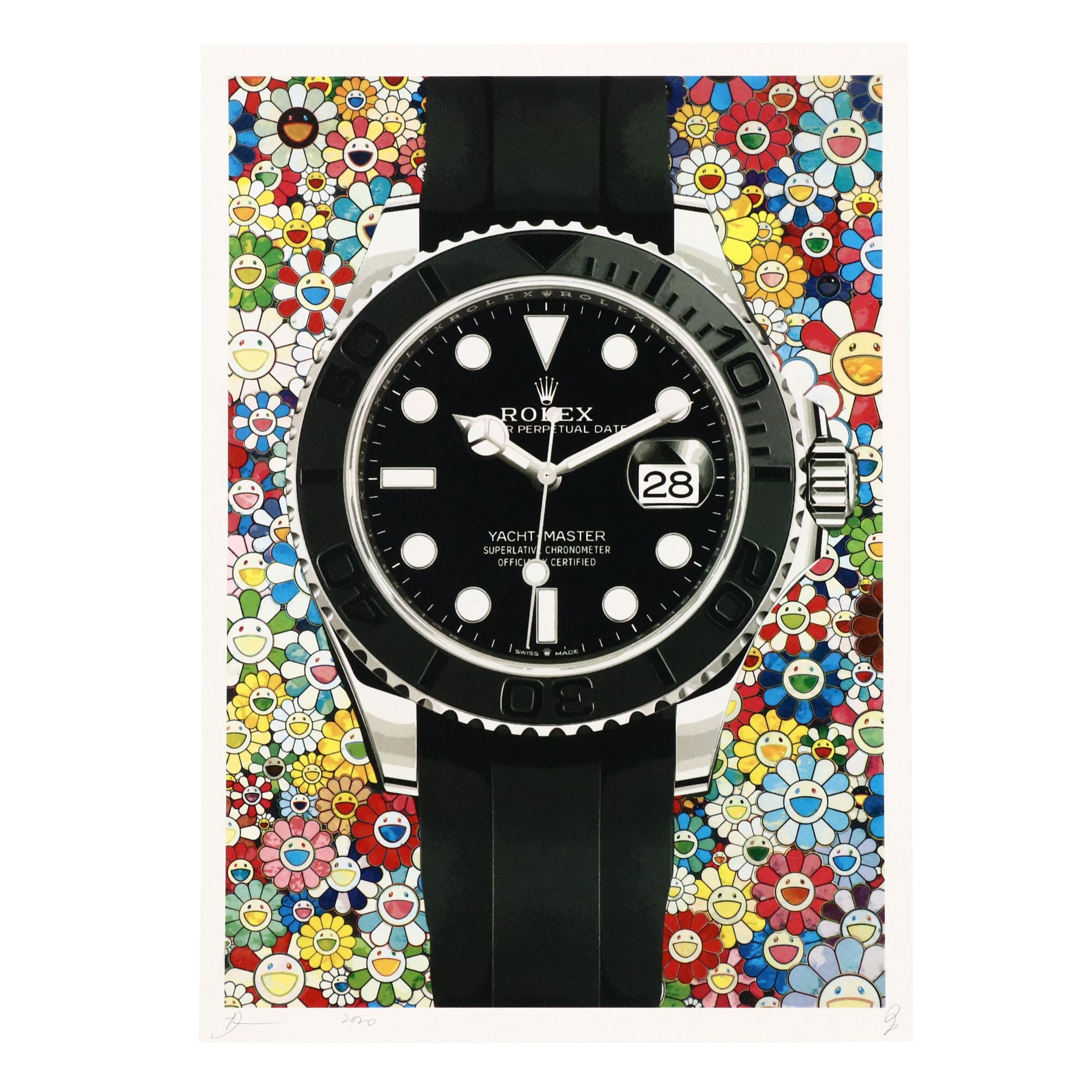 Death NYC Graphic Digital Print Featuring Rolex x Murakami, 2020