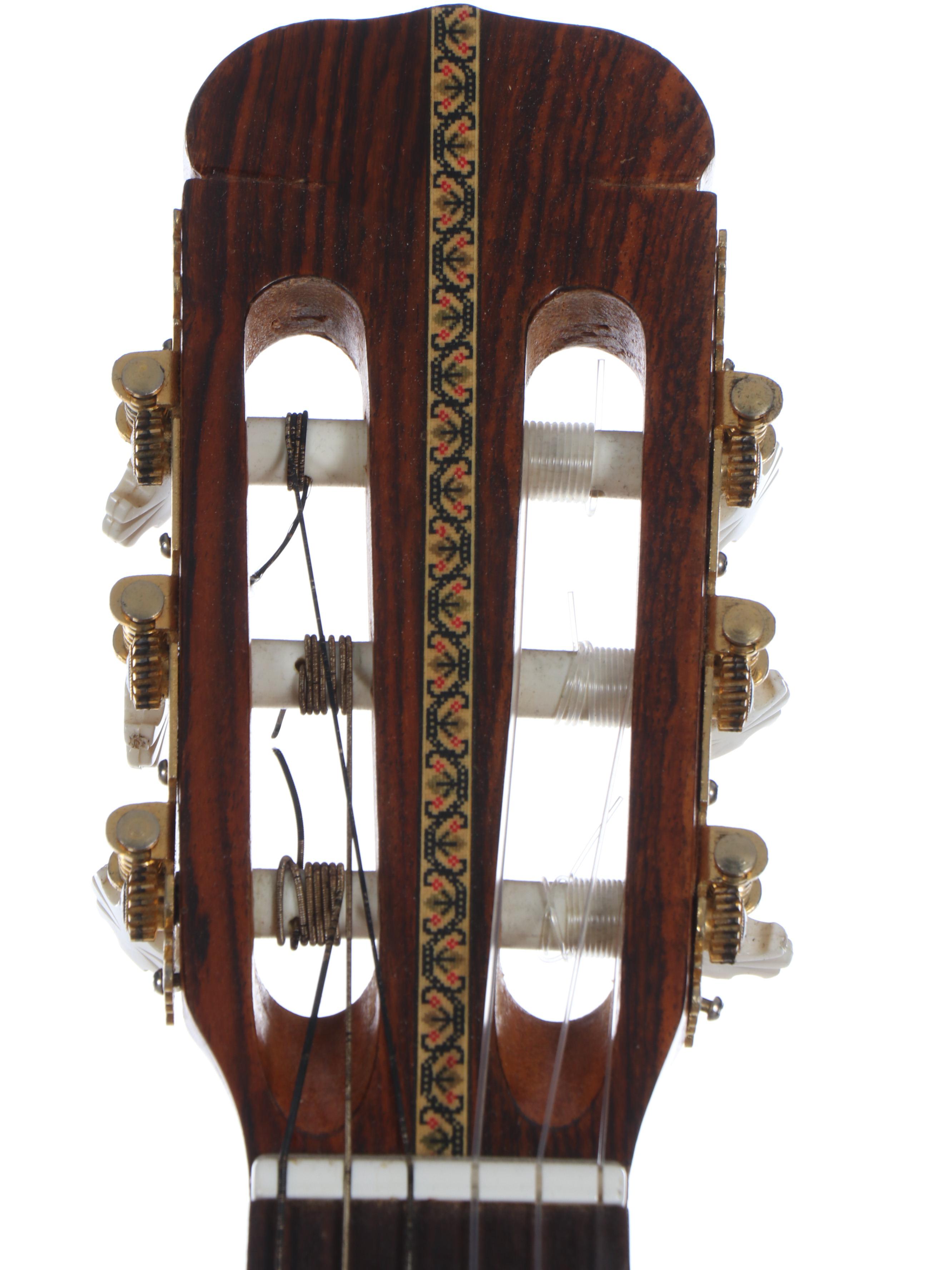 Japanese The Fame Classical Acoustic Guitar & Hard Side Case, Mid-Late 20th C