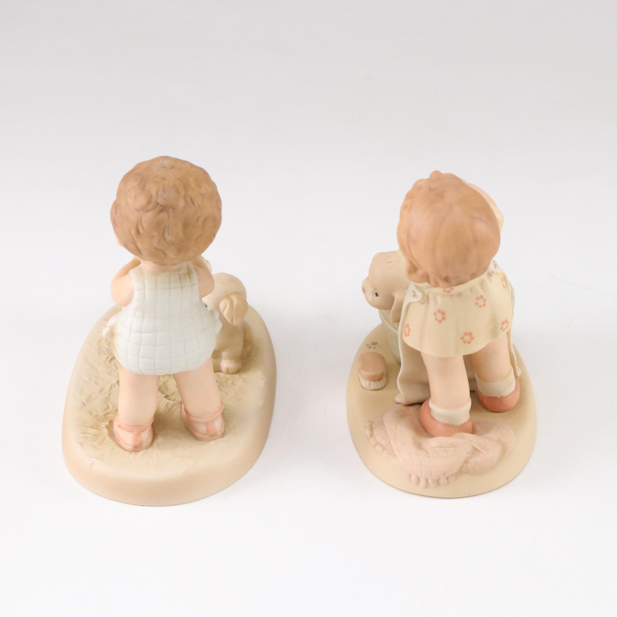Enesco "Memories of Yesterday" Bisque Figurine Collection