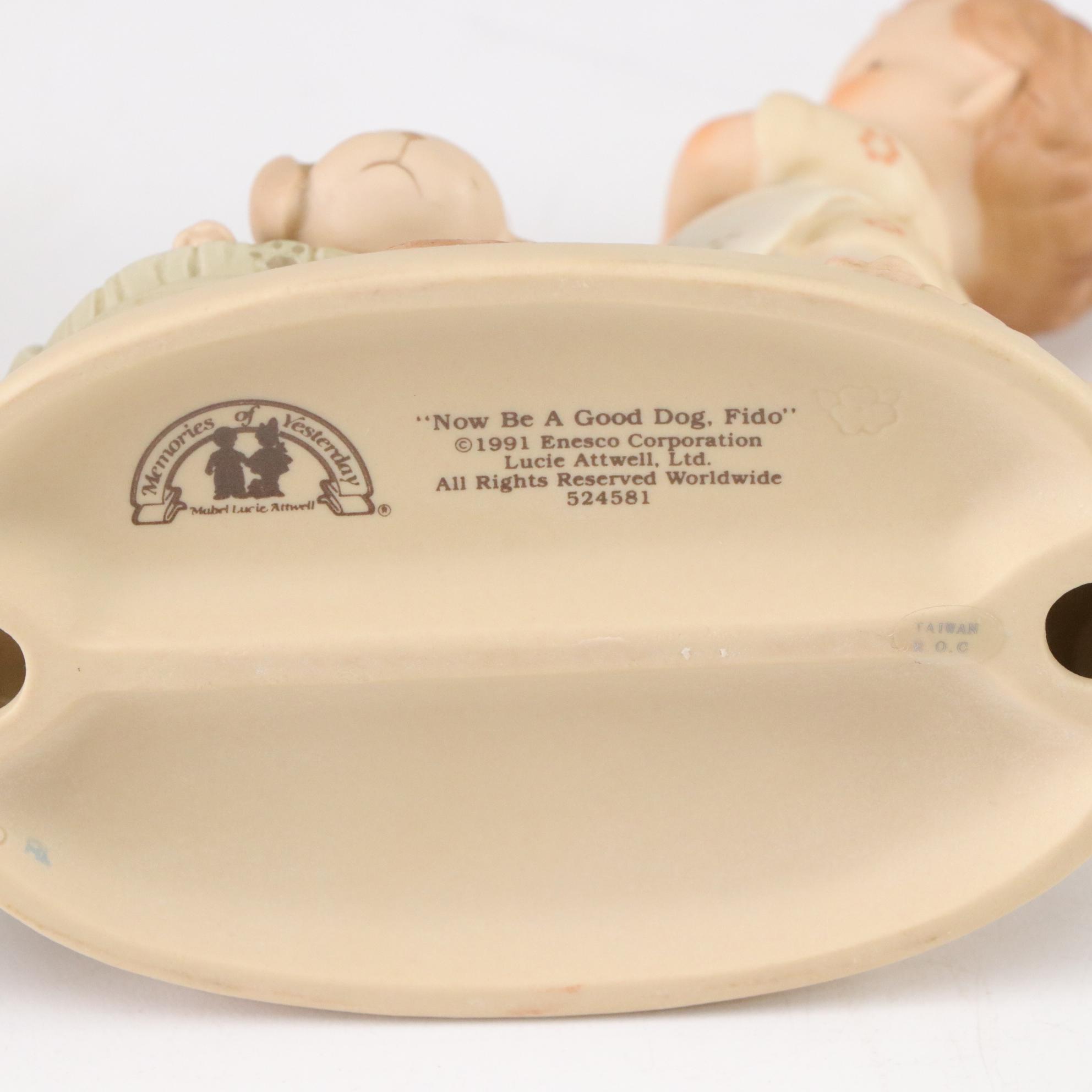 Enesco "Memories of Yesterday" Bisque Figurine Collection