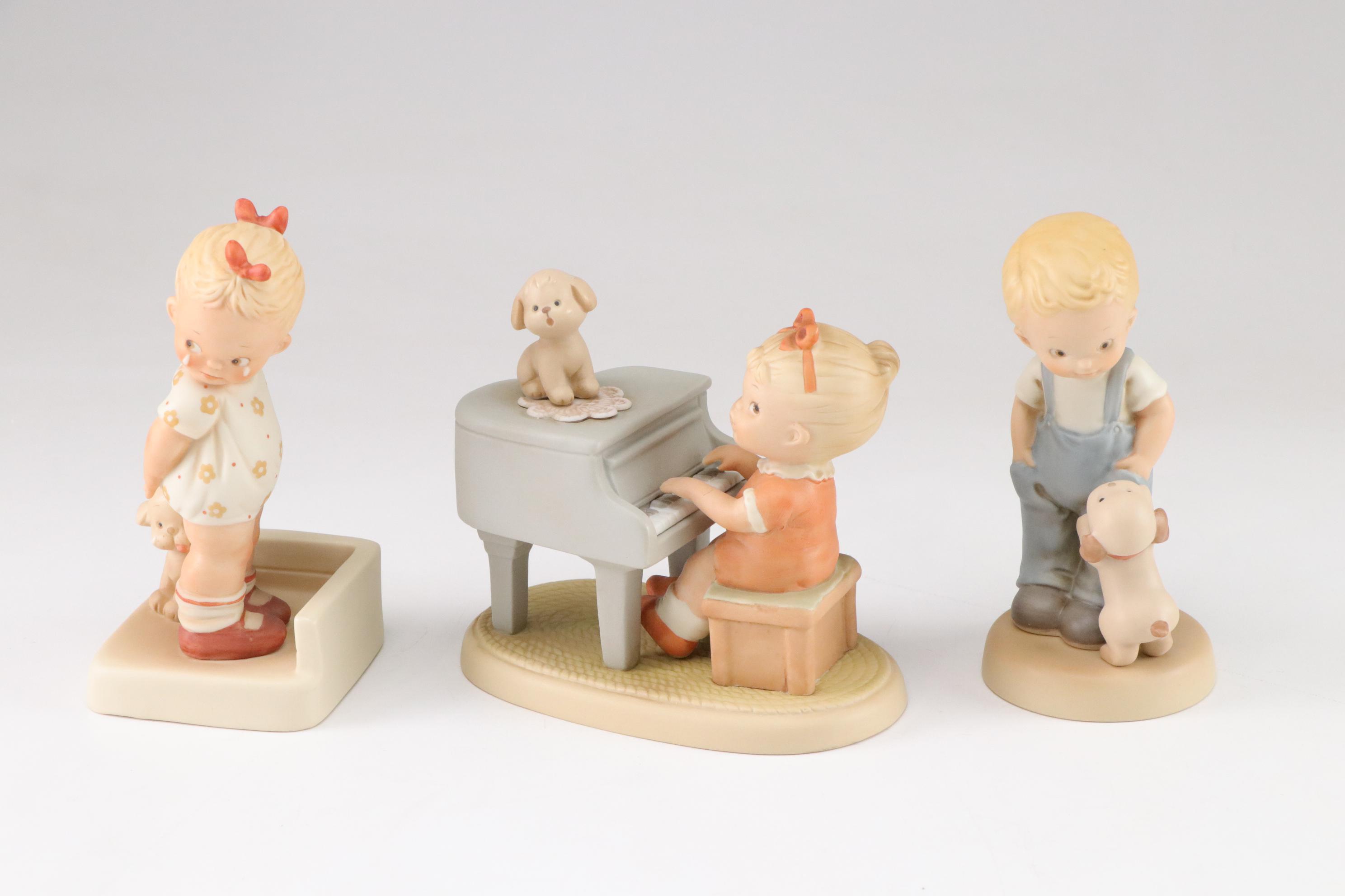 Enesco "Memories of Yesterday" Bisque Figurine Collection