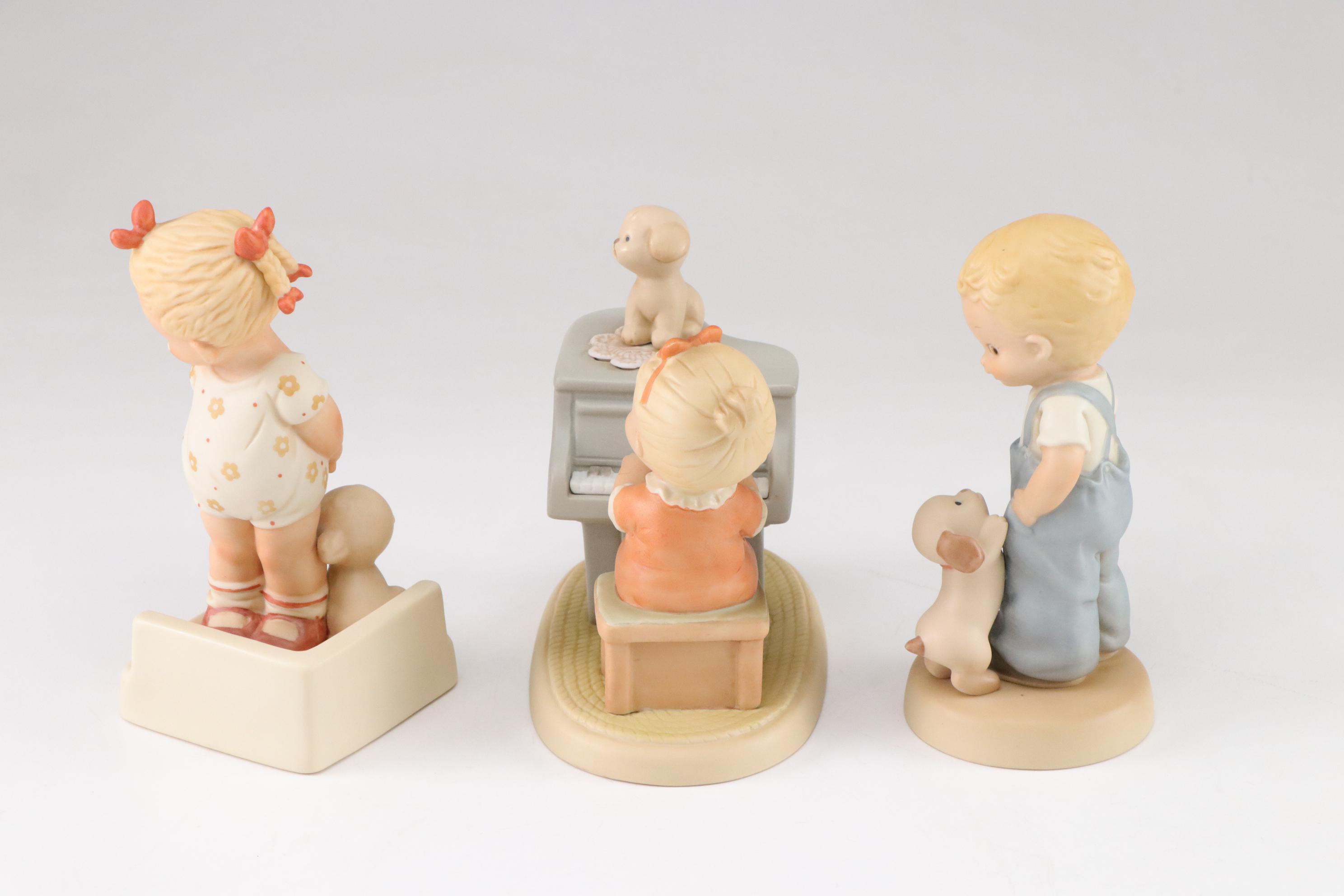 Enesco "Memories of Yesterday" Bisque Figurine Collection