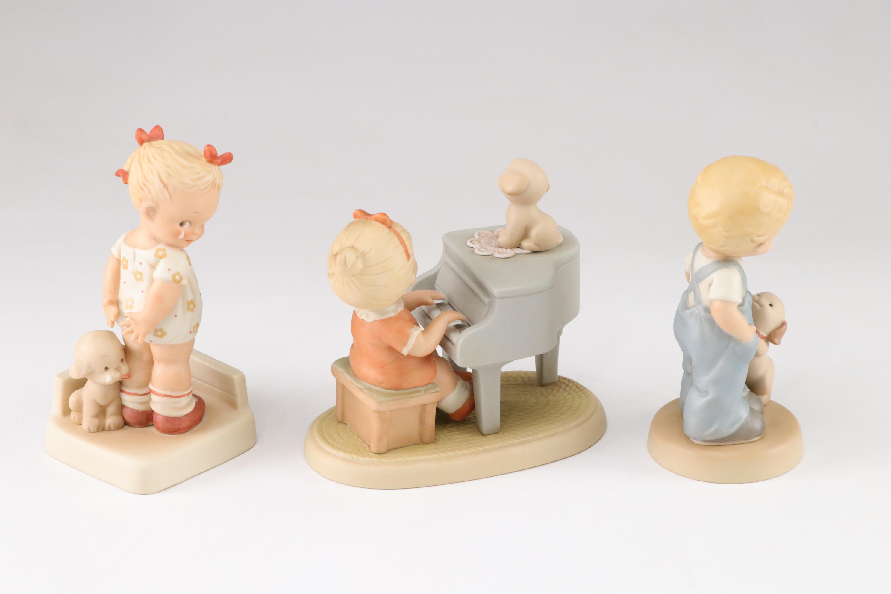 Enesco "Memories of Yesterday" Bisque Figurine Collection
