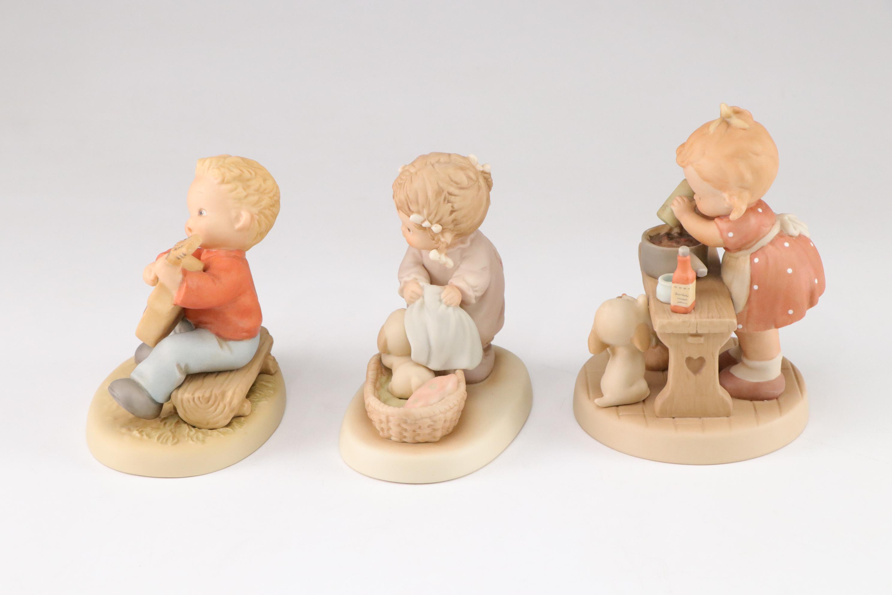 Enesco "Memories of Yesterday" Bisque Figurine Collection
