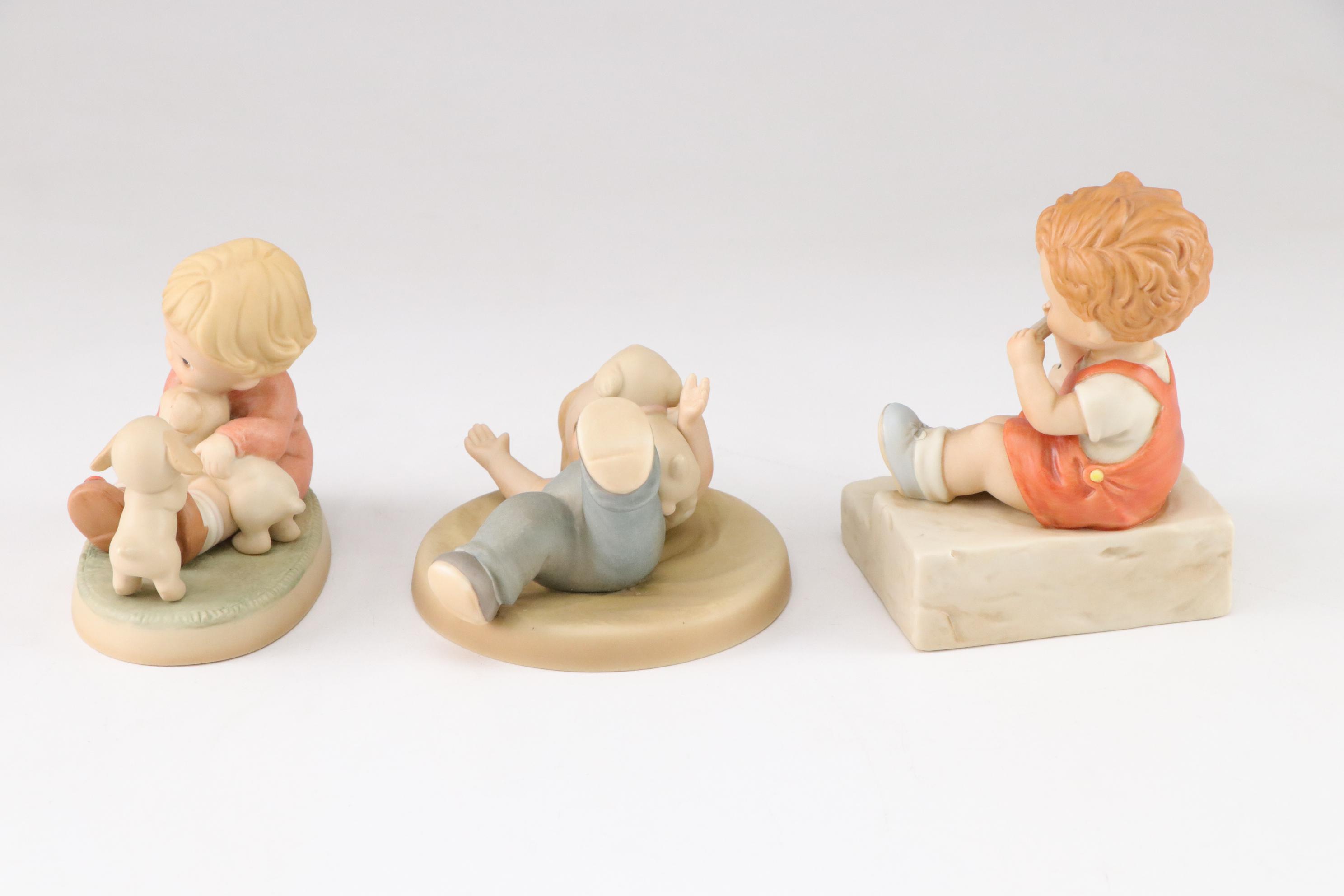 Enesco "Memories of Yesterday" Bisque Figurine Collection