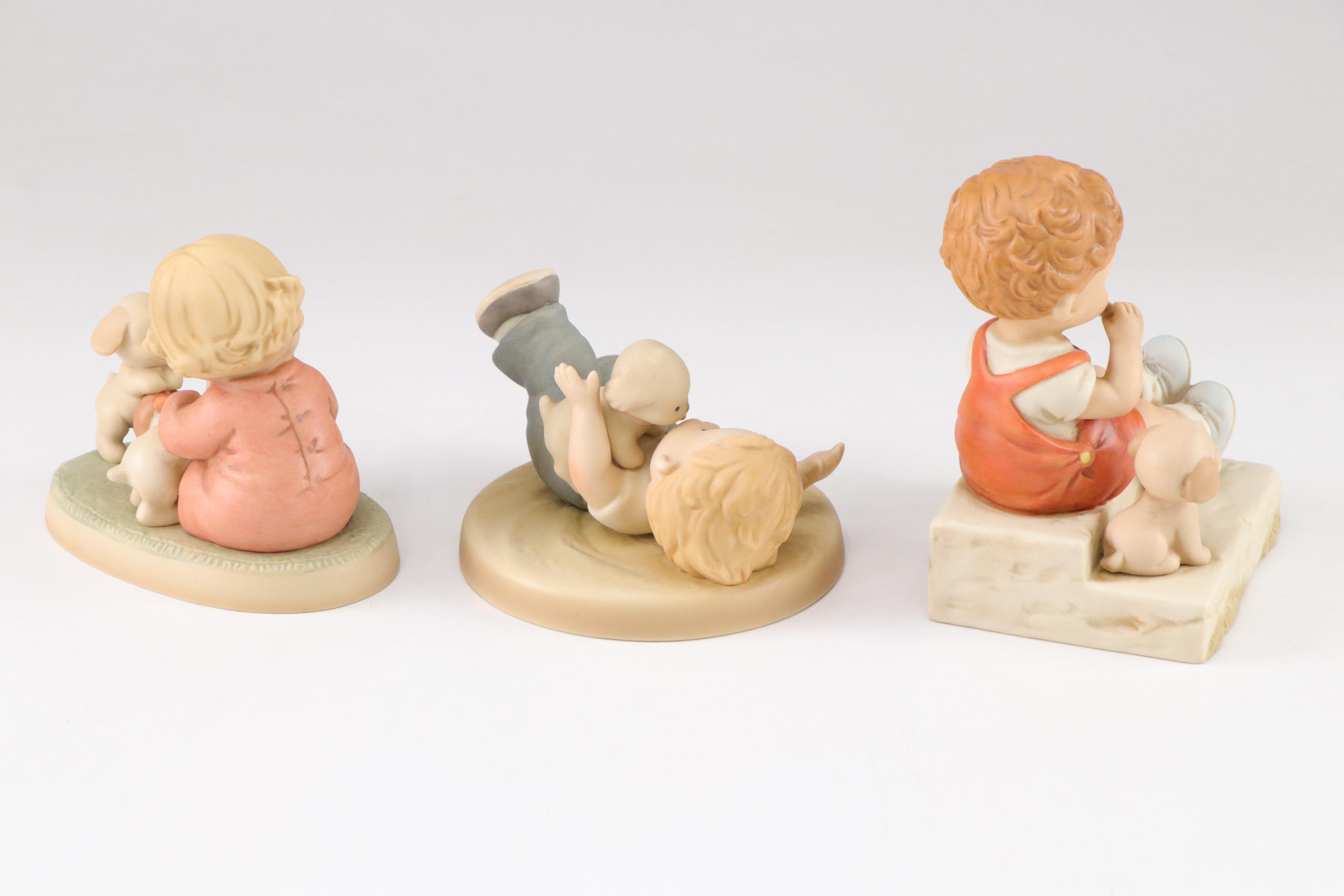 Enesco "Memories of Yesterday" Bisque Figurine Collection