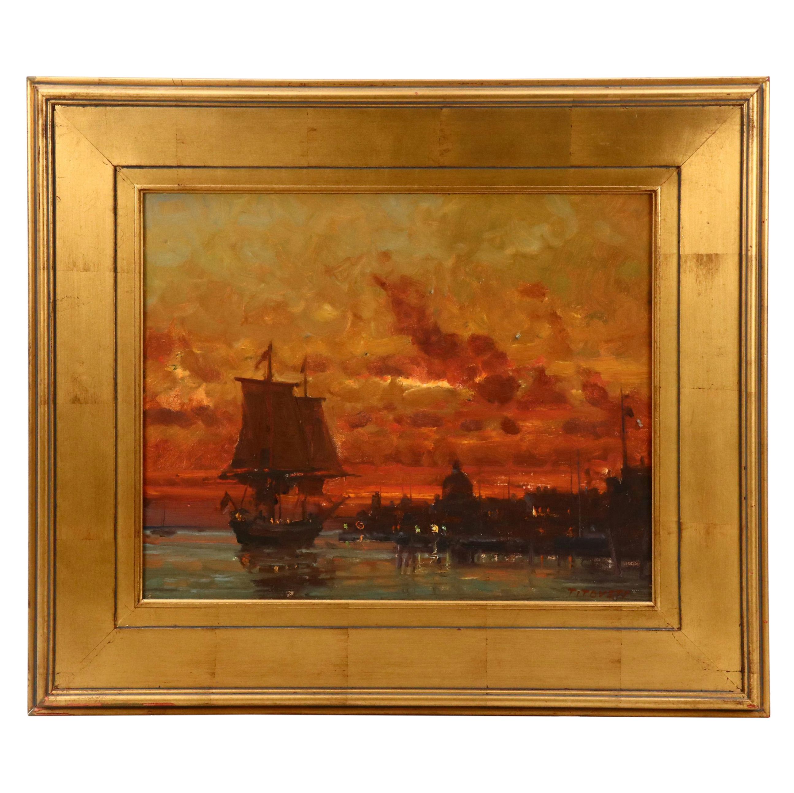 Aleksander Titovets "Coming Back" Oil Painting, 21st Century