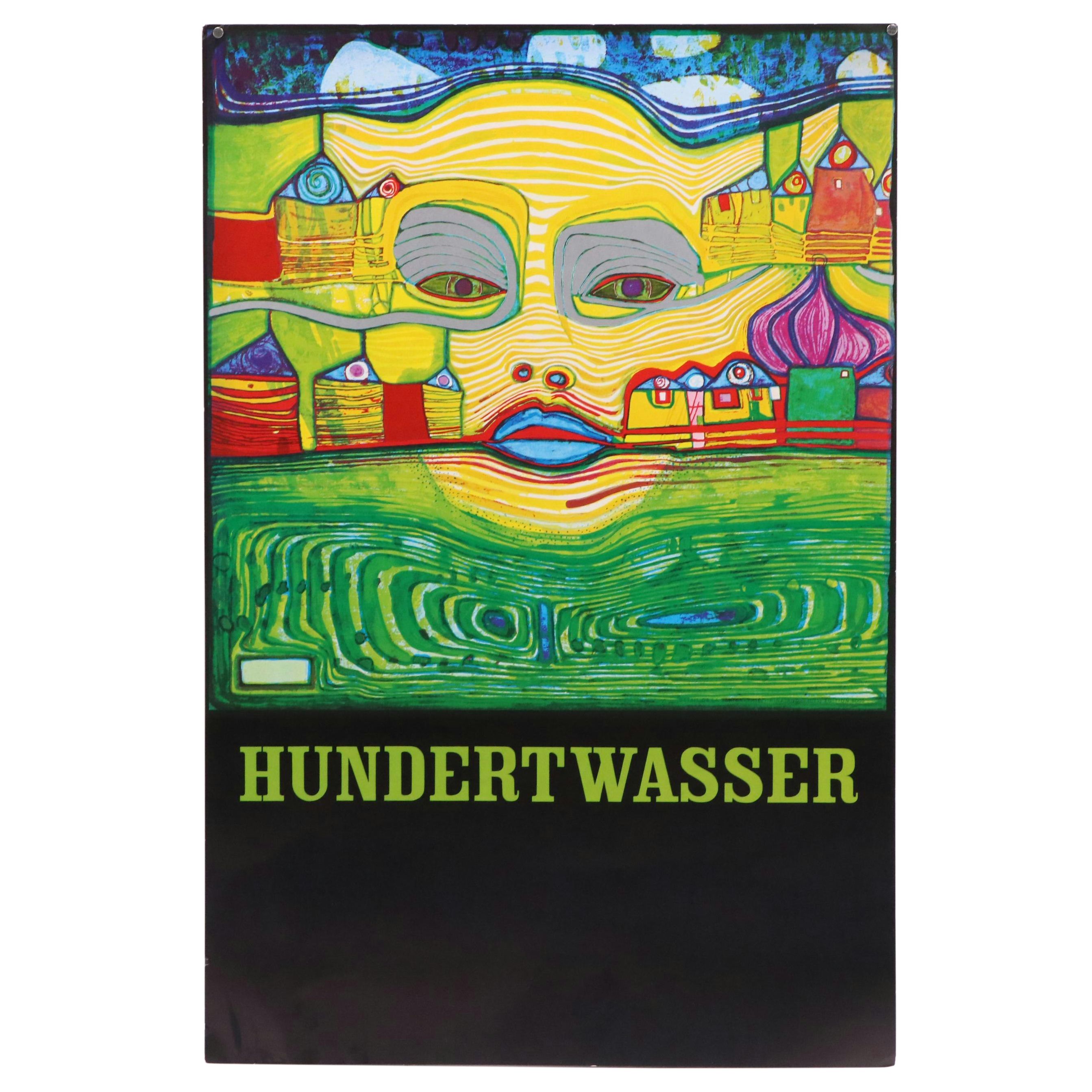 After Friedensreich Hundertwasser Lithograph Poster, Late 20th Centurry