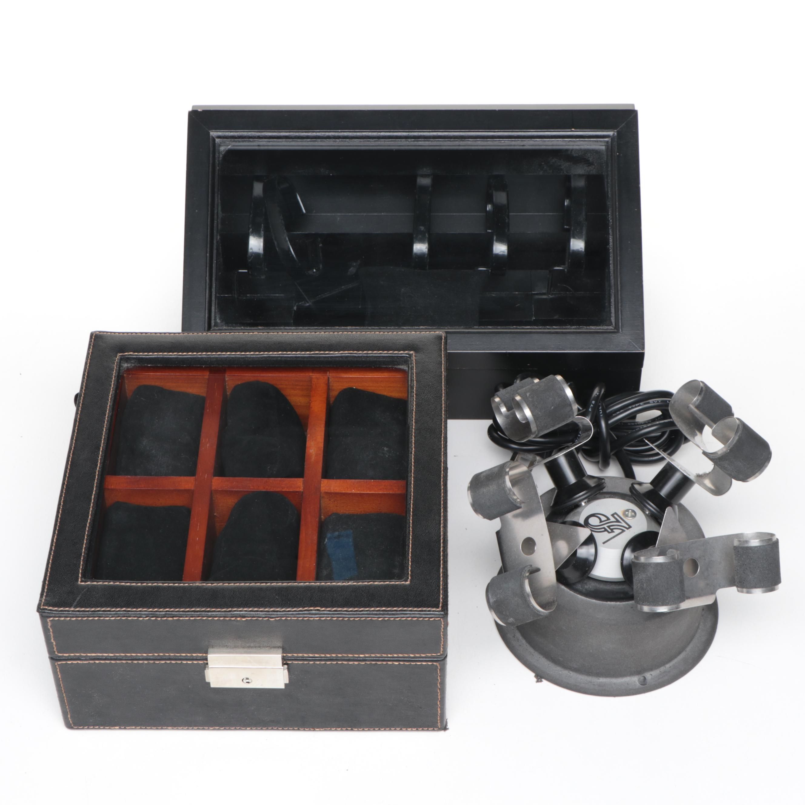 James Feldman 4-Watch Winder, Holdeverything and IWC Watch Boxes