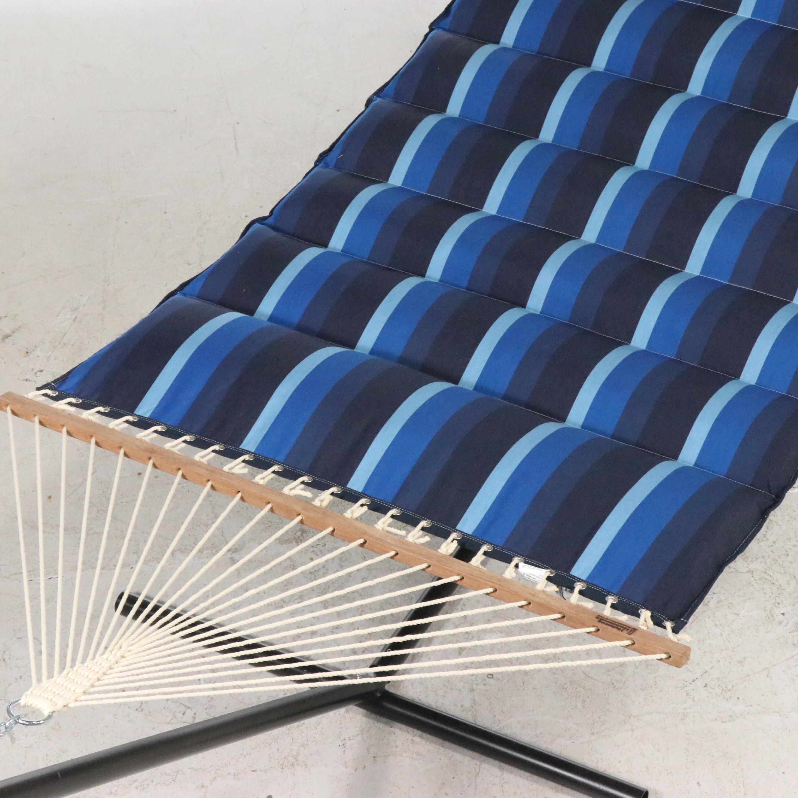 Hatteras Hammocks Duracord Quilted Hammock with Metal Stand