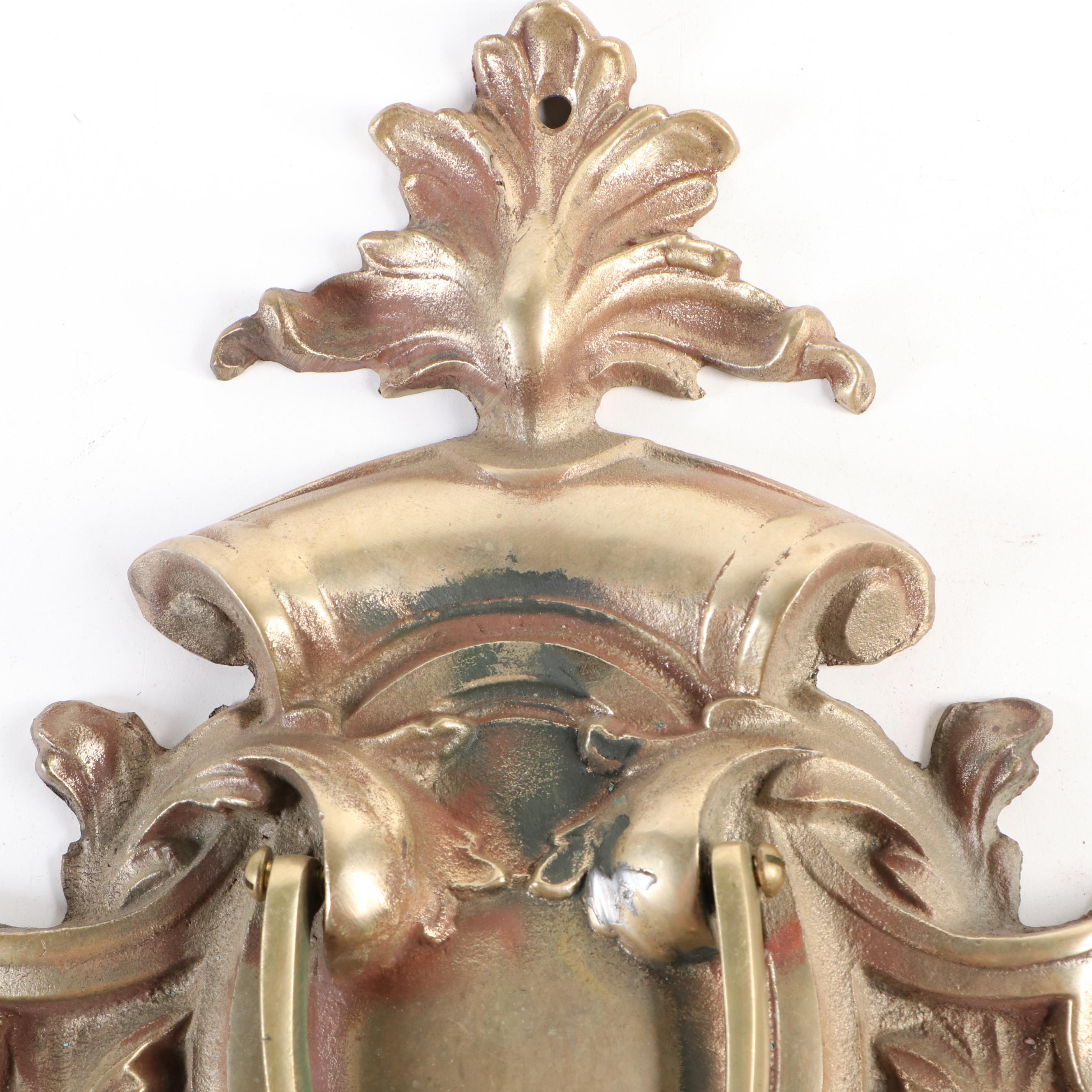 Cast Metal Acanthus Leaf Door Knocker