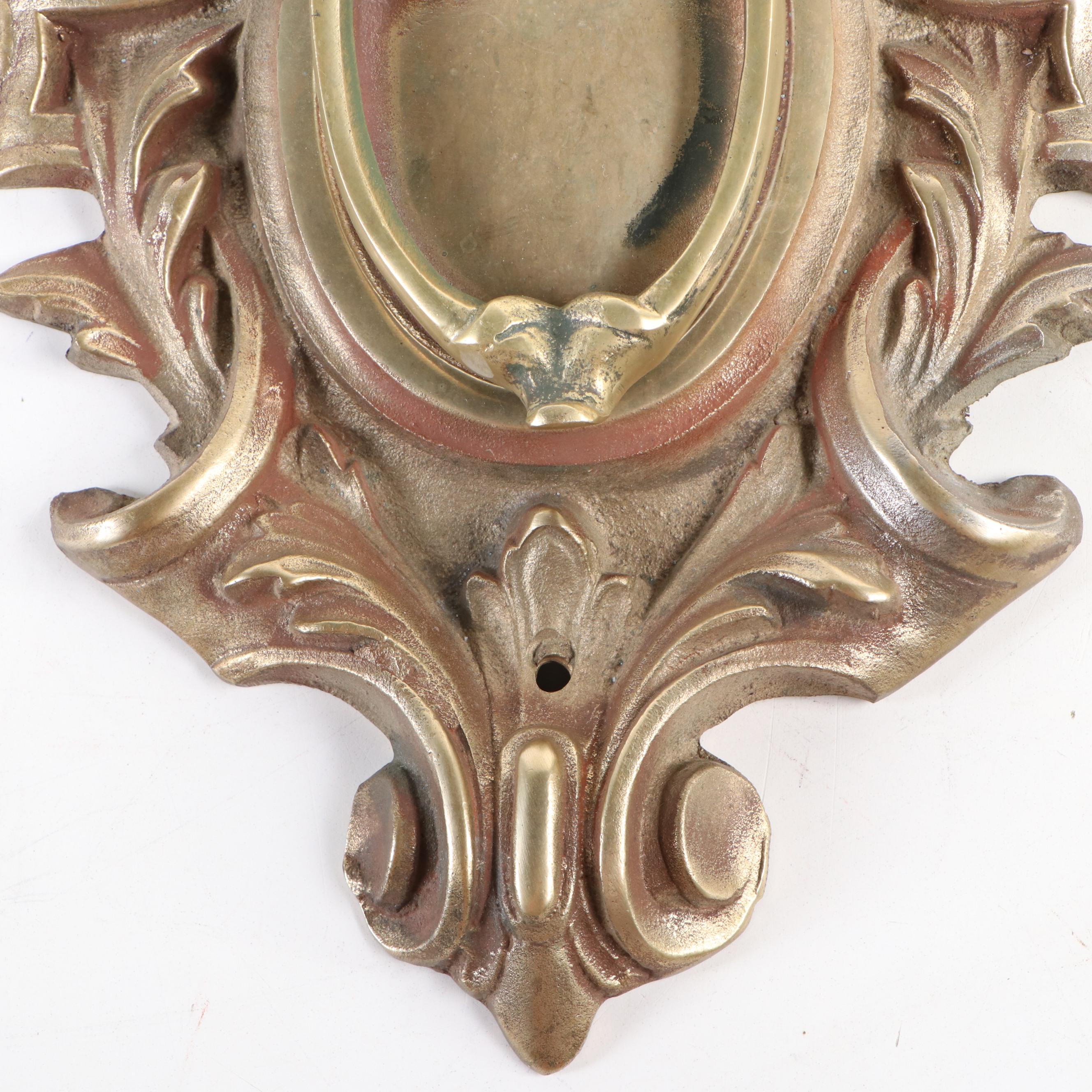 Cast Metal Acanthus Leaf Door Knocker