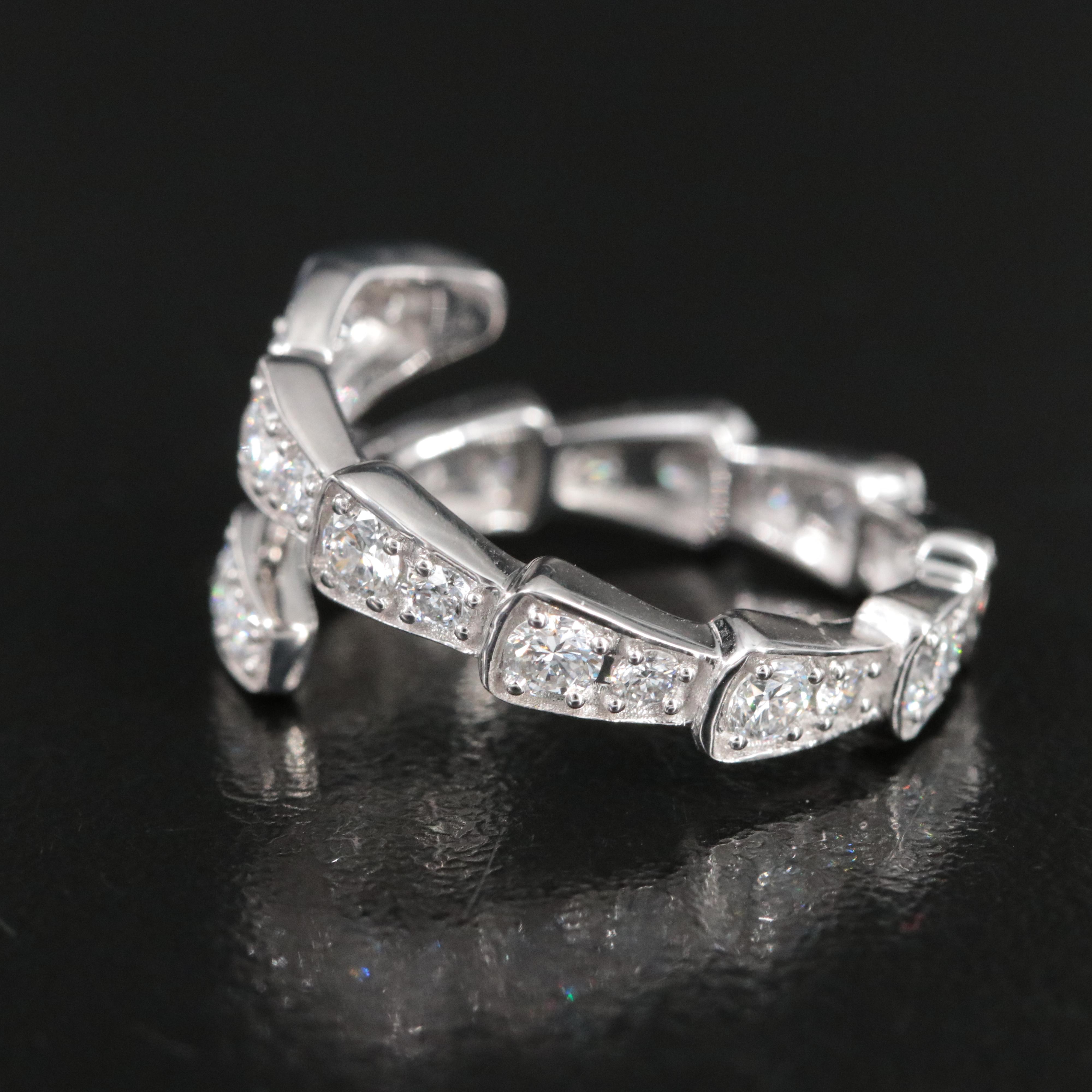 14K 1.29 CTW Lab Grown Diamond Wrap Ring