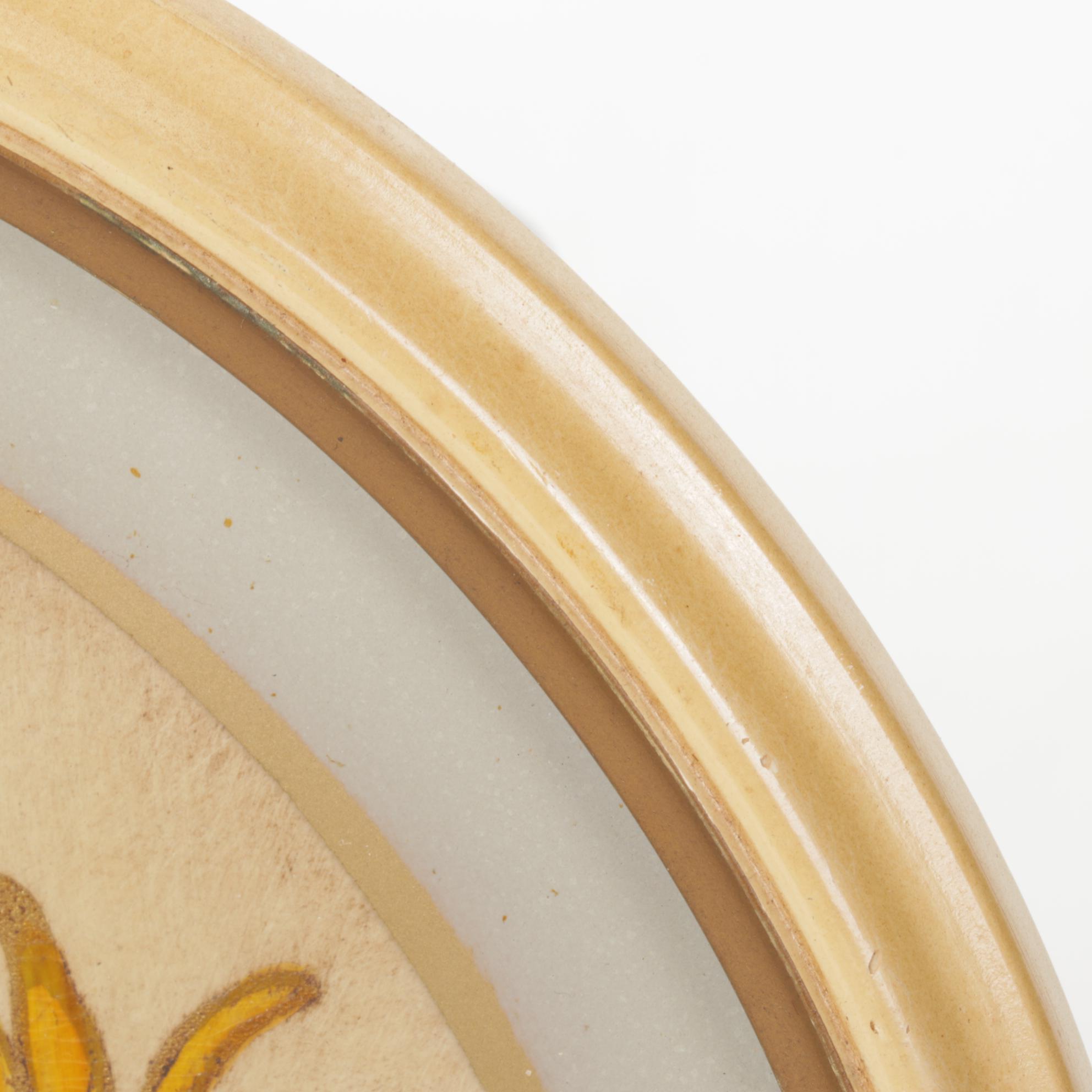 Acrylic Painting of Wilting Black-eyed Susans in Vase, 20th Century