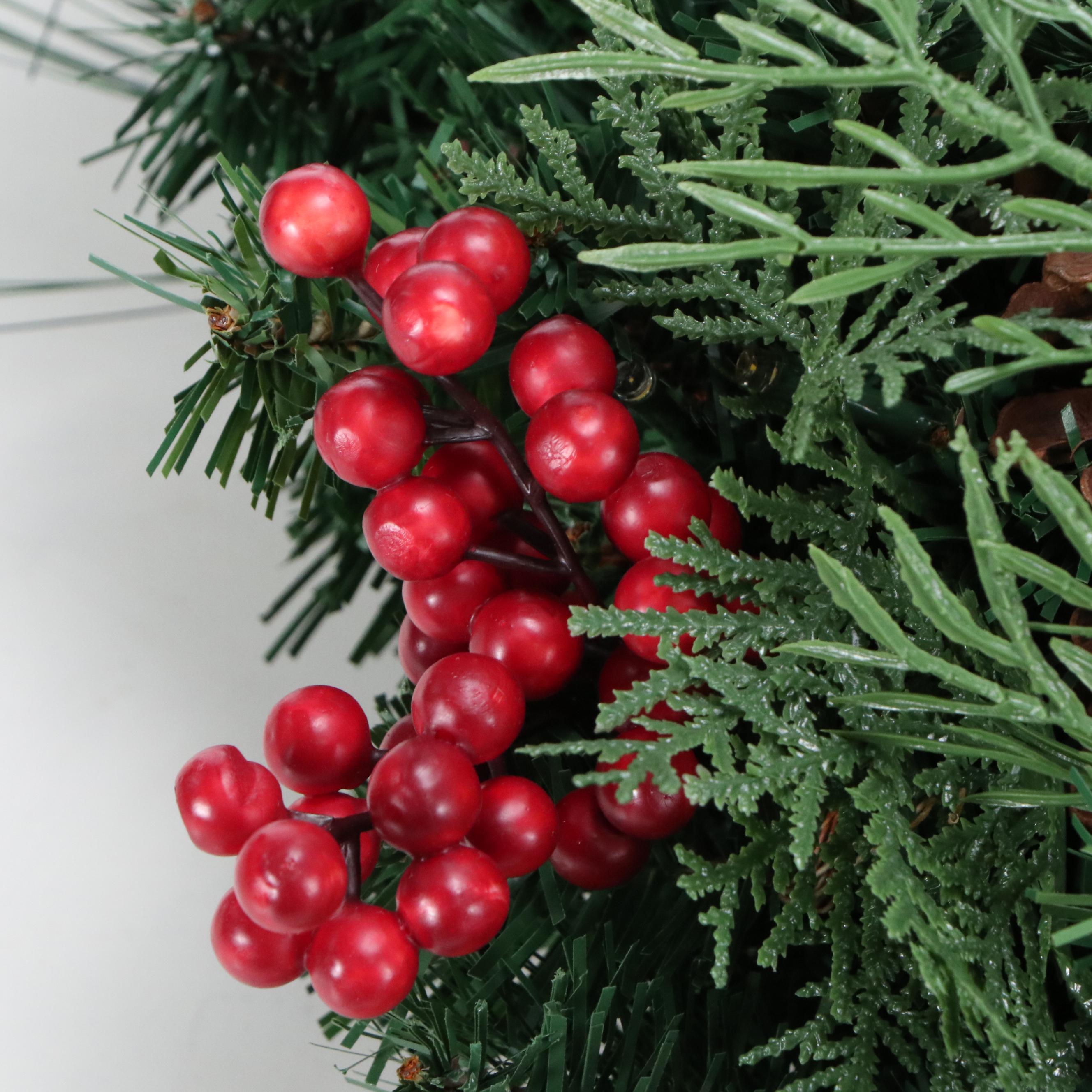 Frontgate "Christmas Cheer" Pre-Lit Winter Wreaths