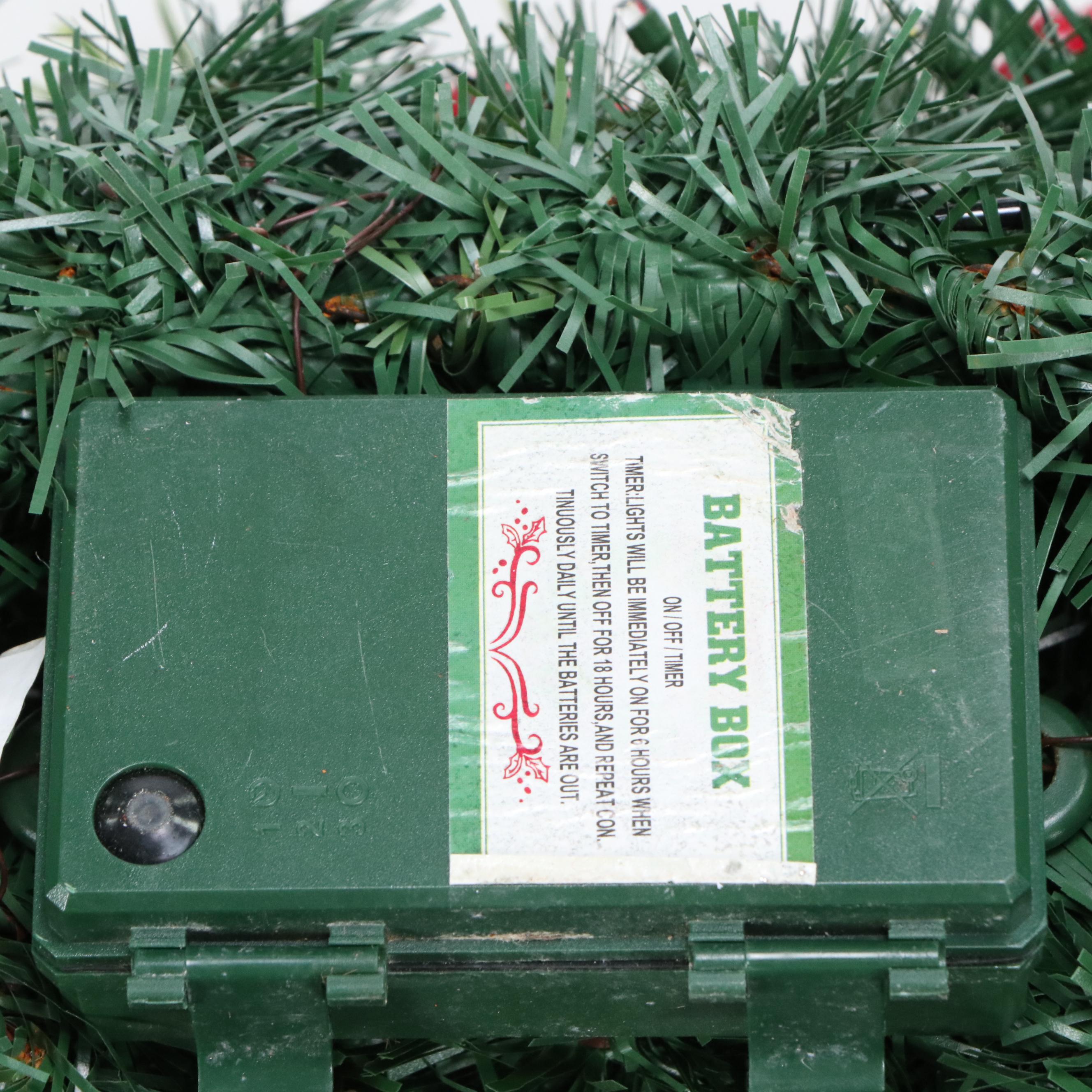 Frontgate "Christmas Cheer" Pre-Lit Winter Wreaths