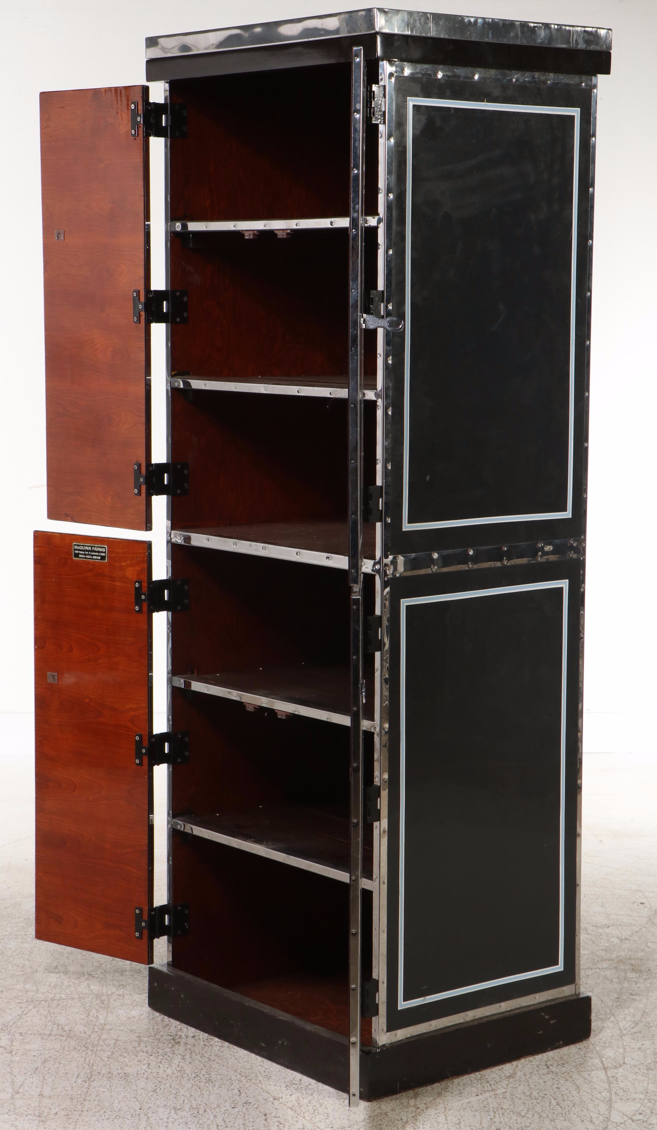 McGuinn Farms Metal-Clad Wood Horse Tack Cabinet