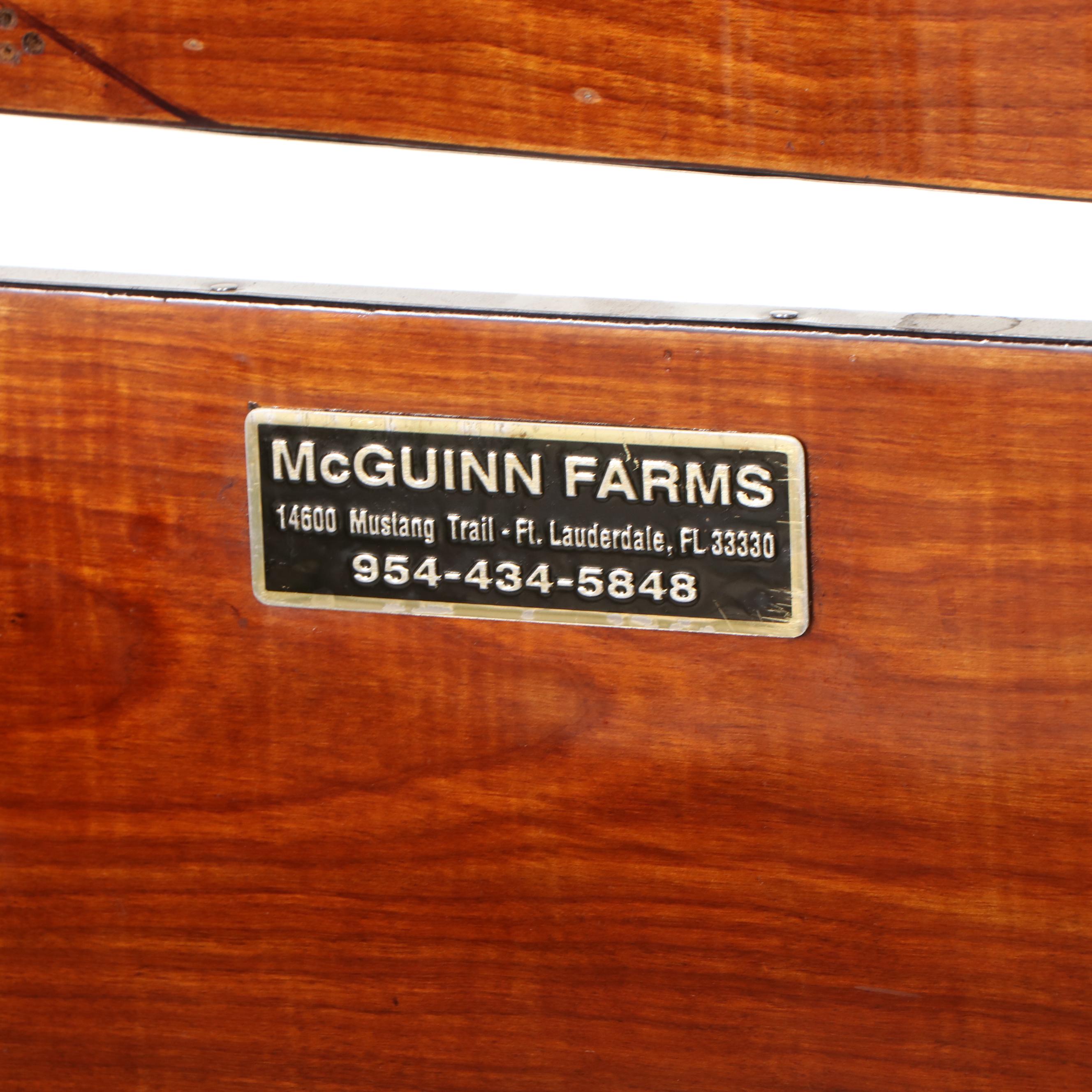 McGuinn Farms Metal-Clad Wood Horse Tack Cabinet