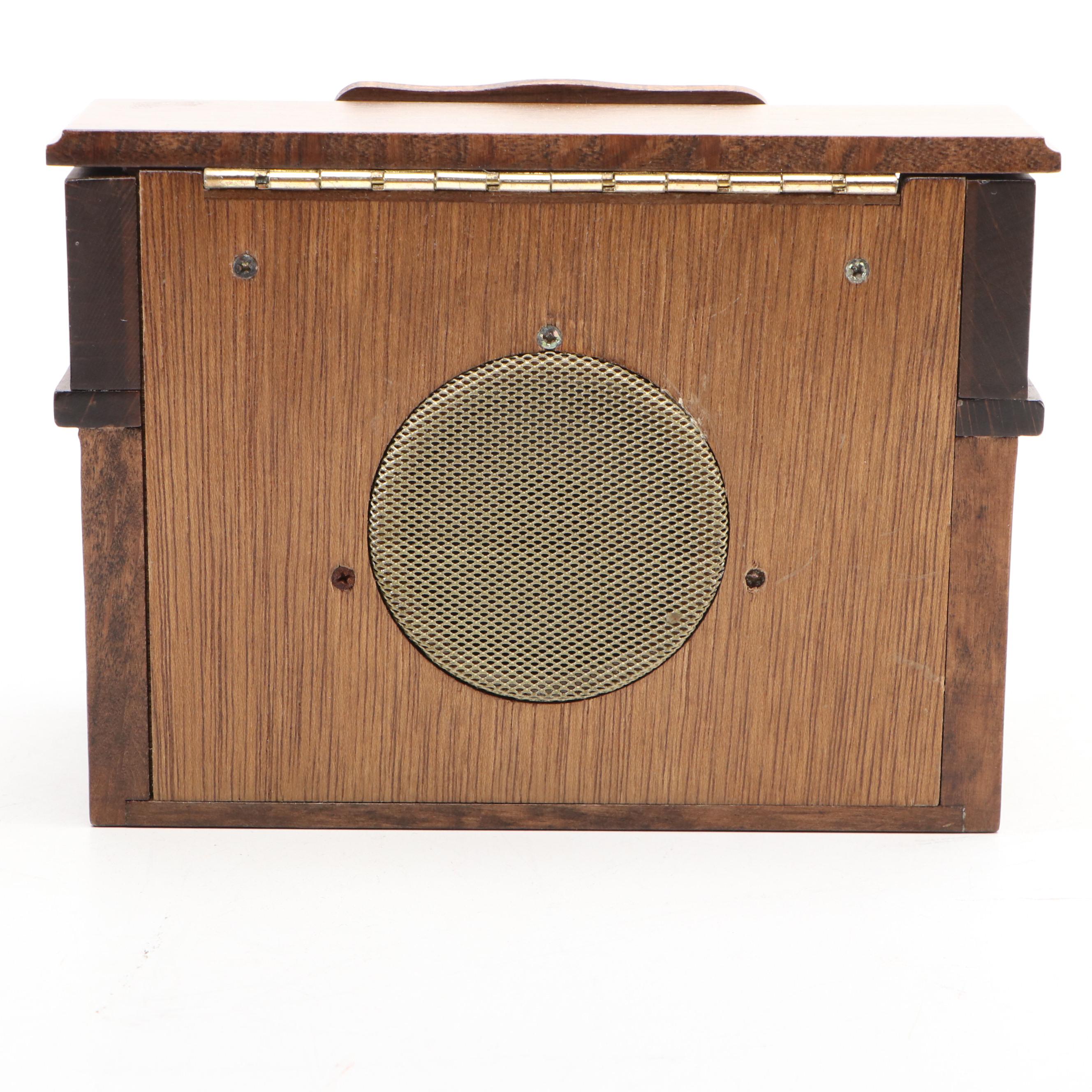 Albert E. Price Miniature Upright Piano AM Radio