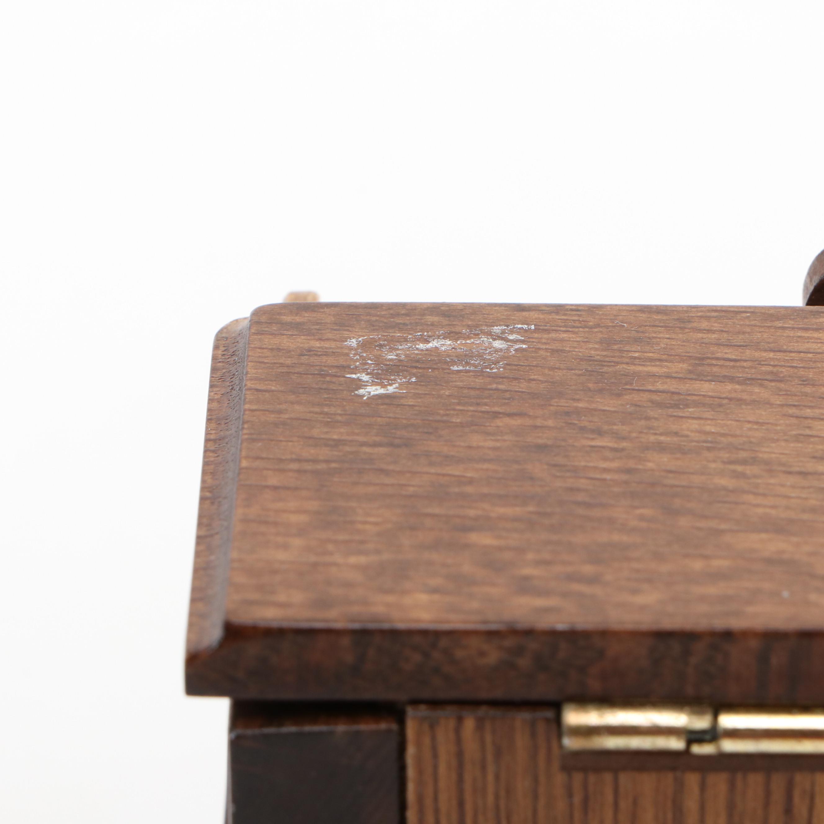 Albert E. Price Miniature Upright Piano AM Radio