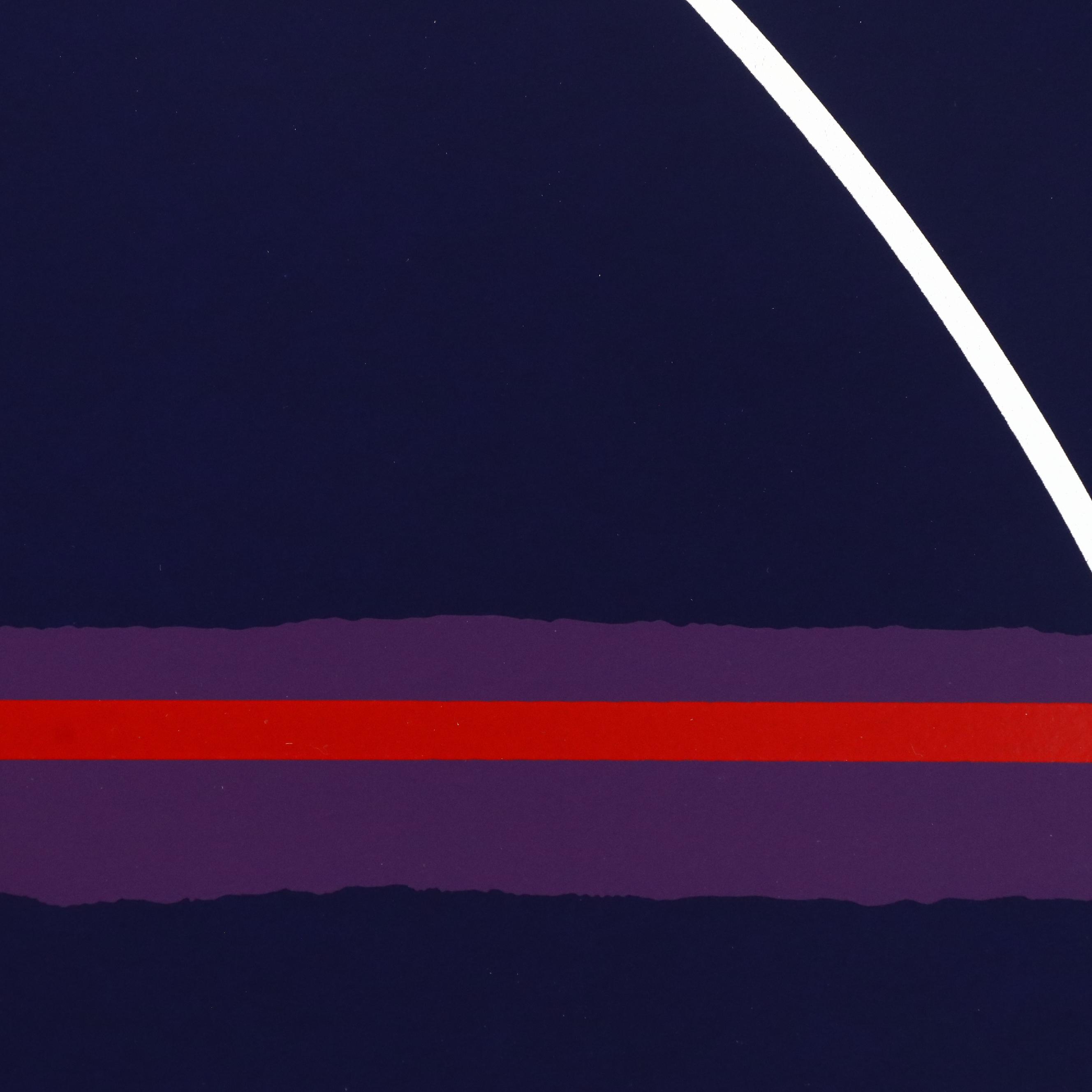 Thomas Whelan Benton Abstract Serigraph "White Cap," 1979