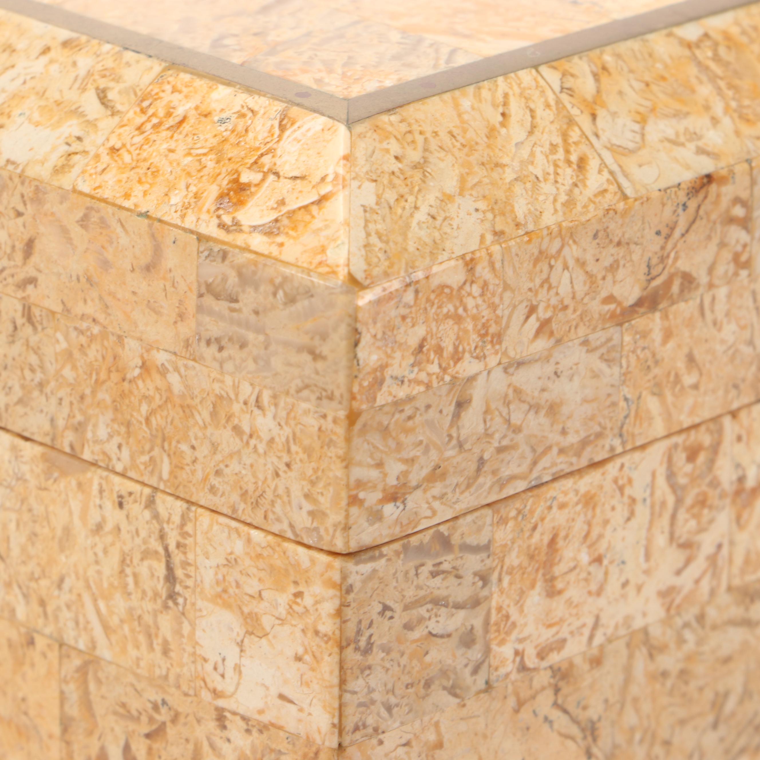 Maitland-Smith Ltd. Stone Tiled Box