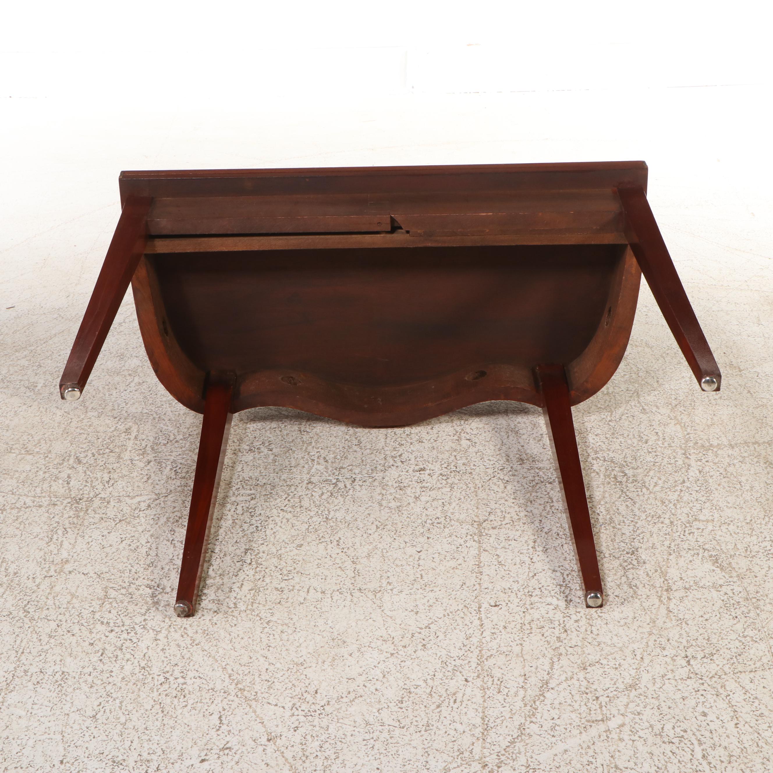 Hepplewhite Style Inlaid Mahogany Games Table, Late 19th/Early 20th Century