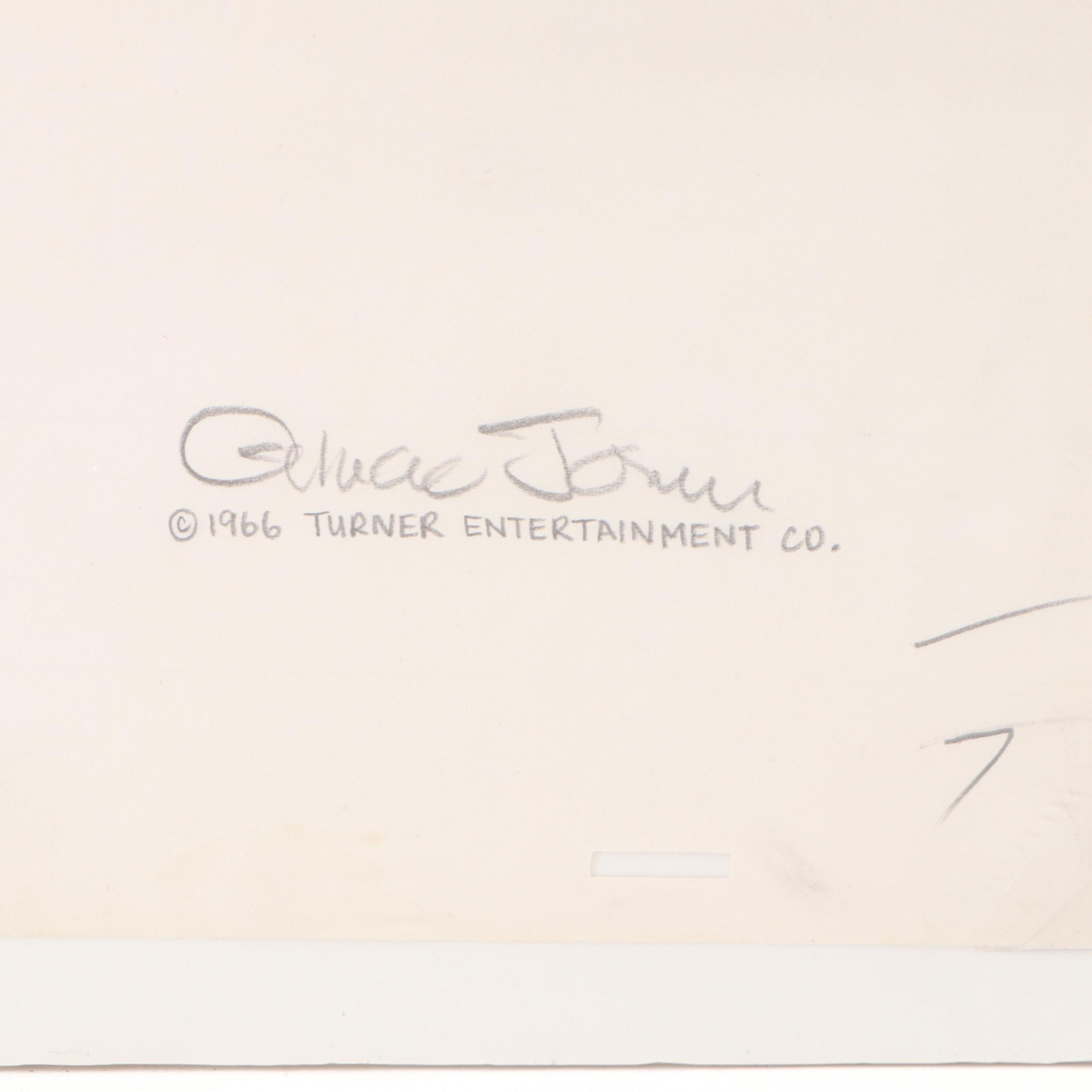 Chuck Jones Signed "Dr. Seuss' How the Grinch Stole Christmas" Animation Cel