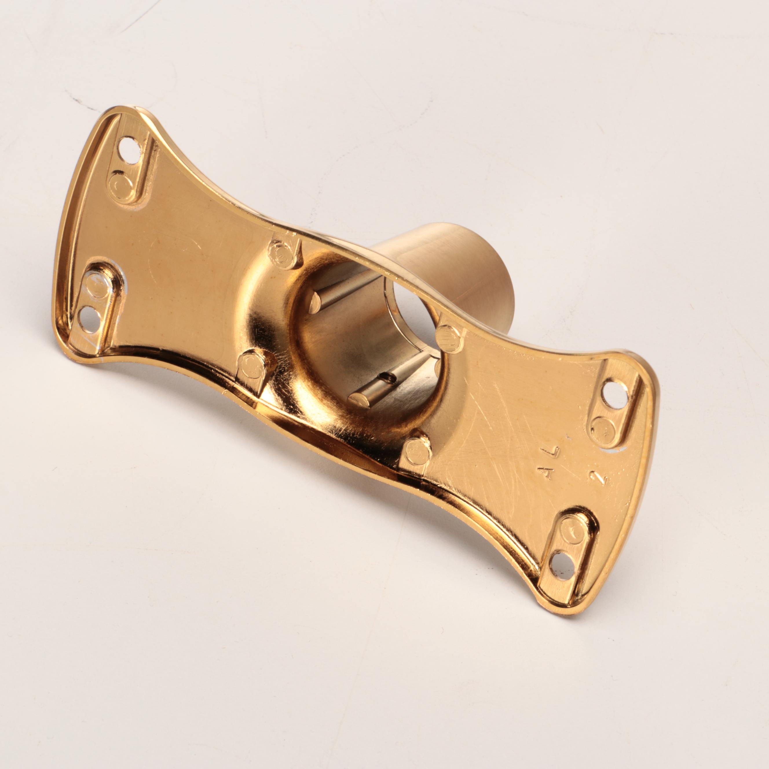 Pair of Brushed Gold Finish Shower Rods