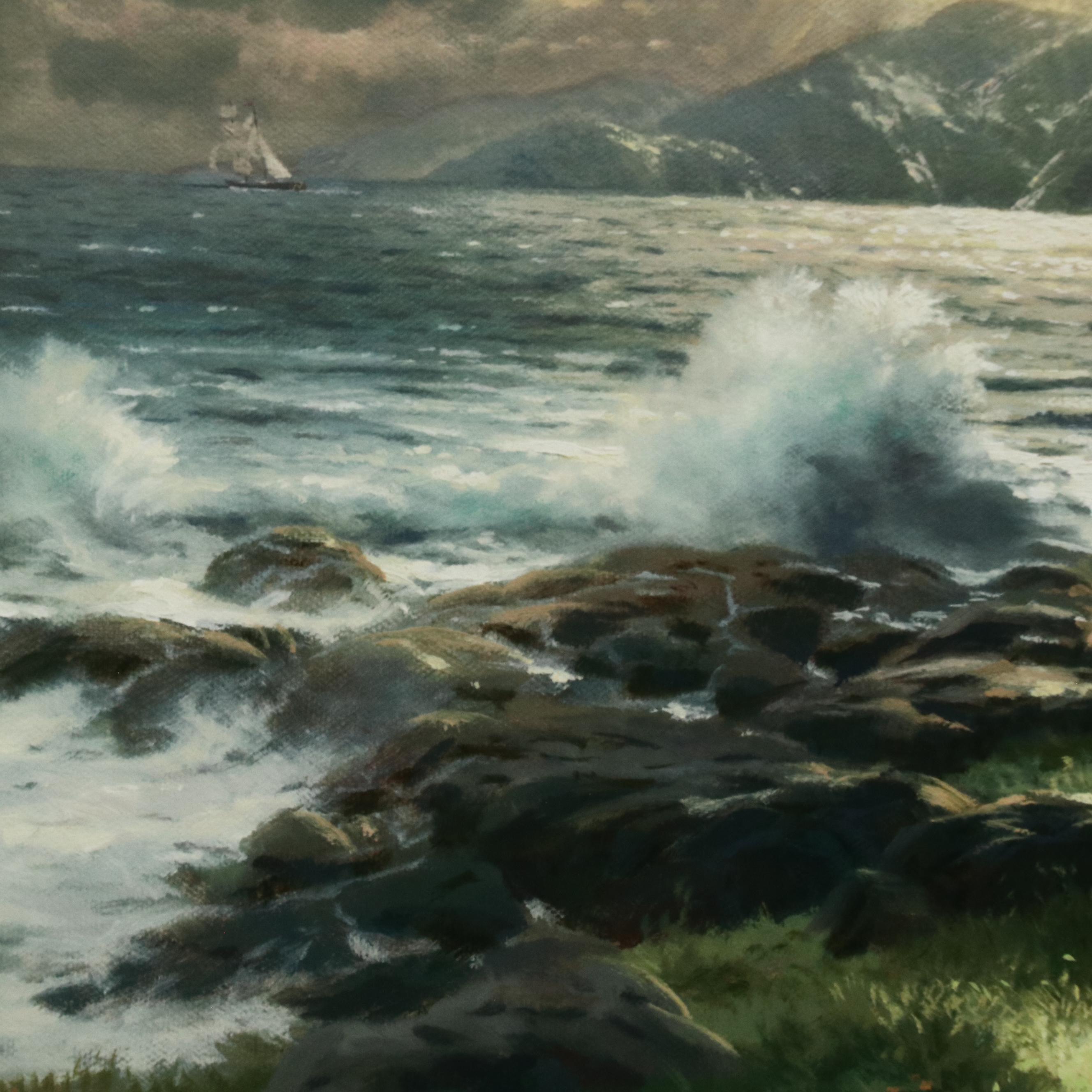 Offset Lithograph After Thomas Kinkade "A New Day Dawning"