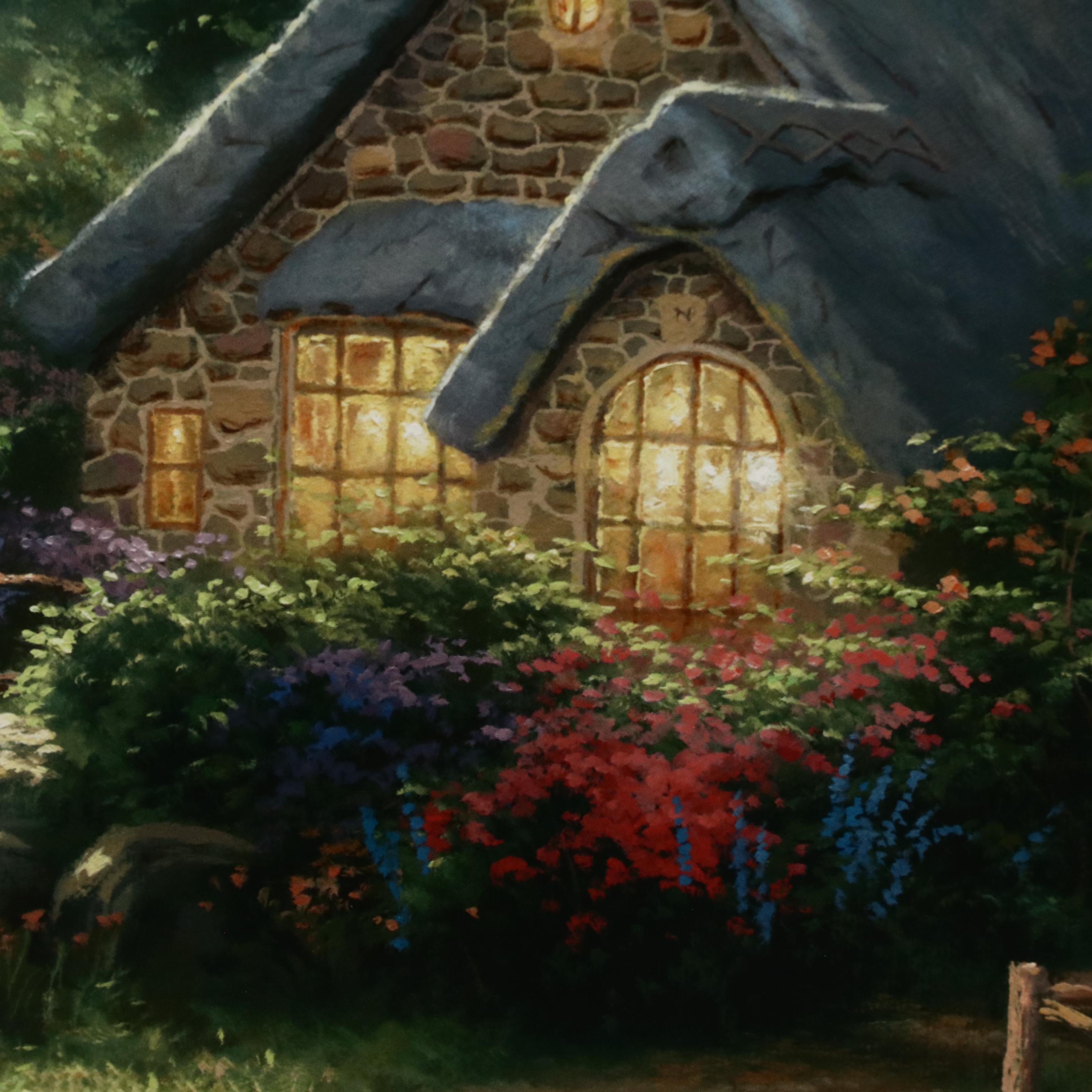 Offset Lithograph After Thomas Kinkade "A New Day Dawning"