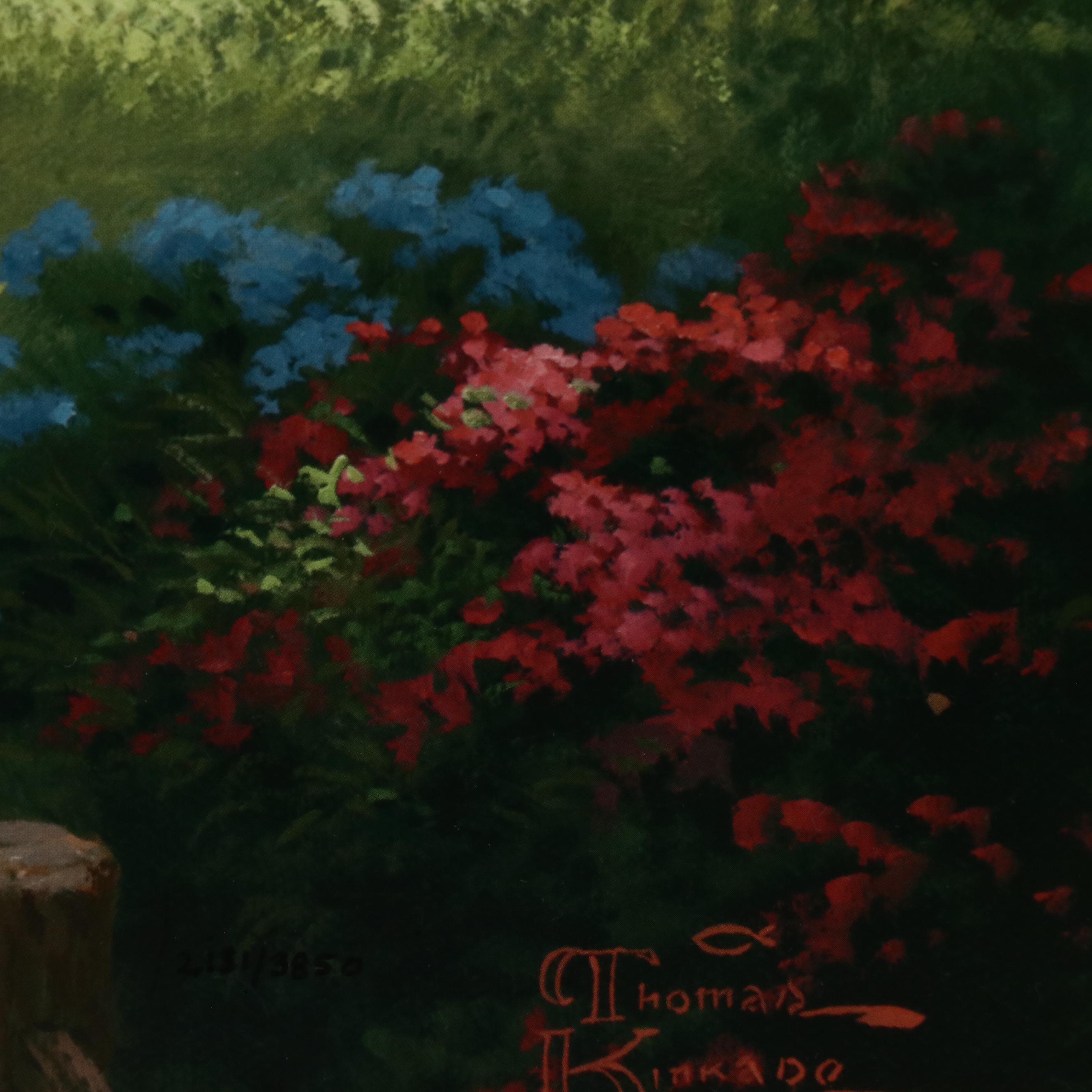 Offset Lithograph After Thomas Kinkade "A New Day Dawning"