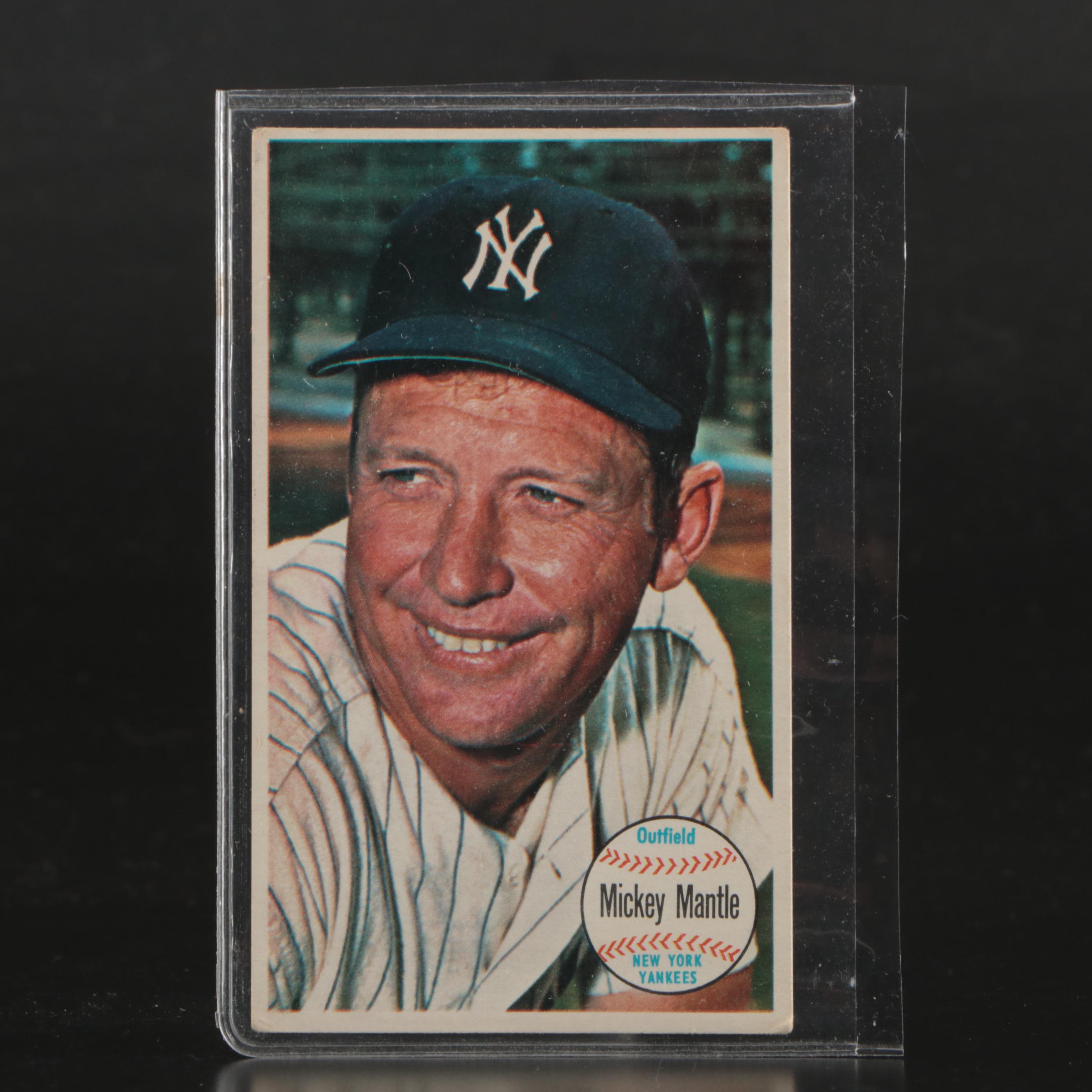 1964 Topps Giants Mickey Mantle New York Yankees Baseball Card